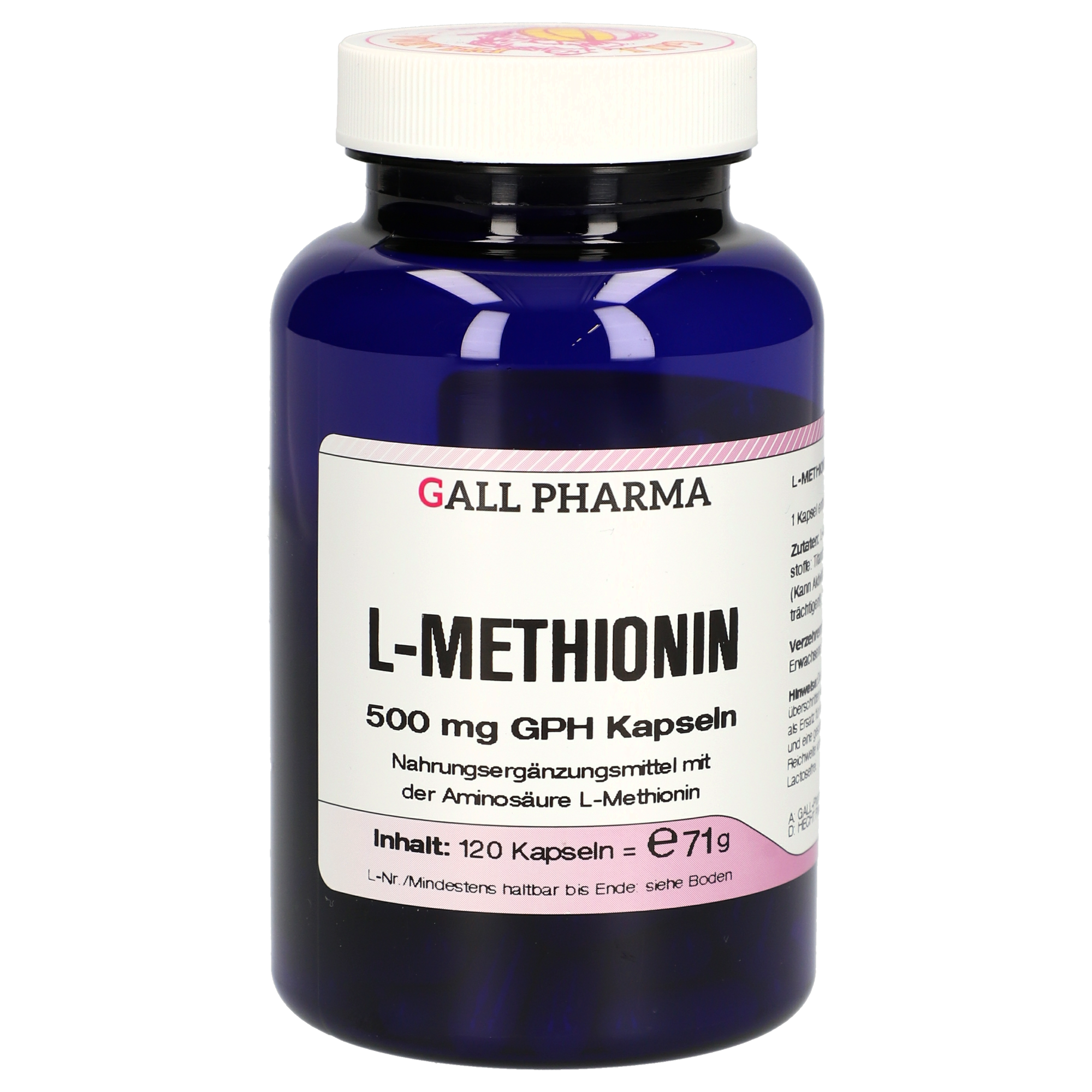 L-Methionin 500 mg GPH Kapseln