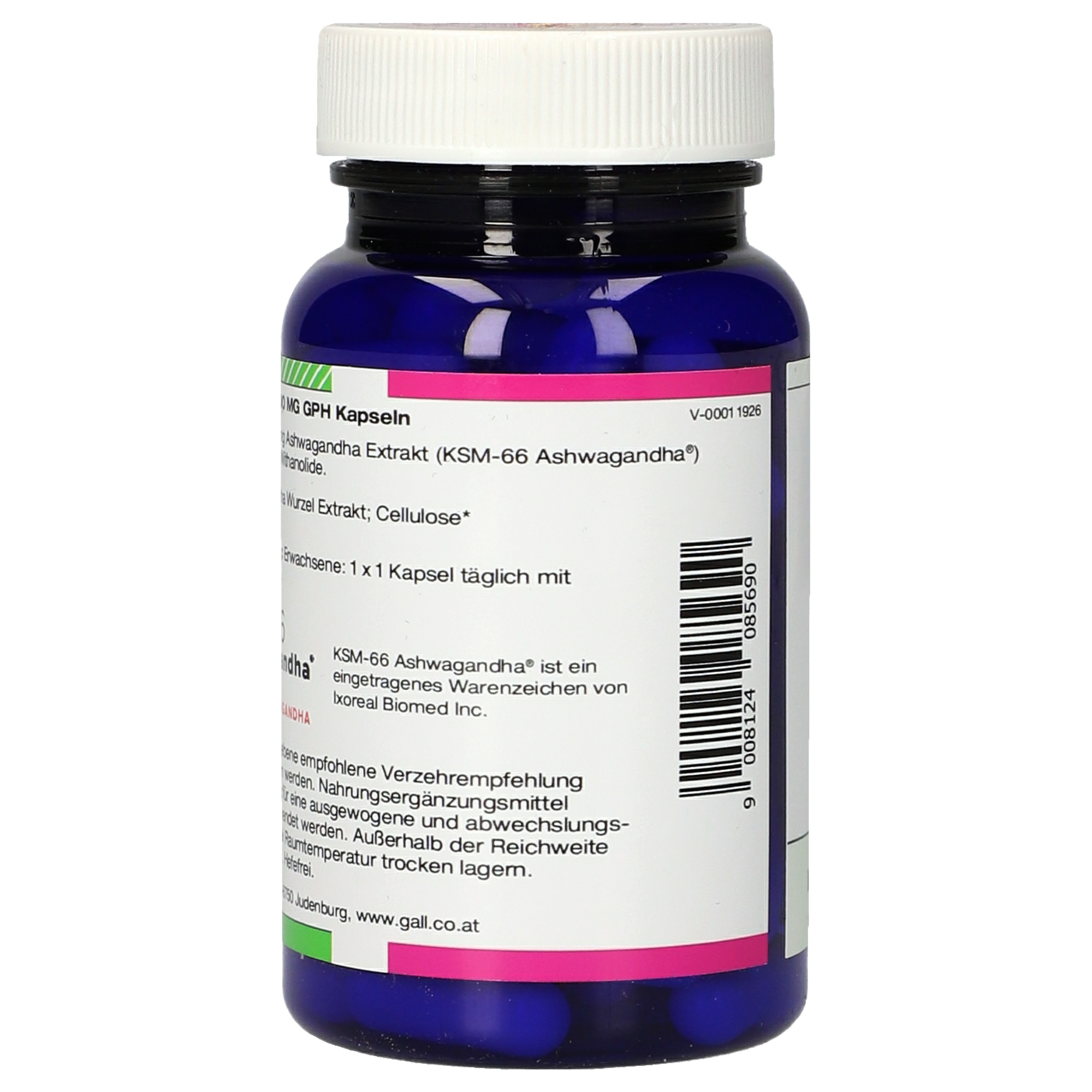 Ashwagandha 500 mg GPH Kapseln