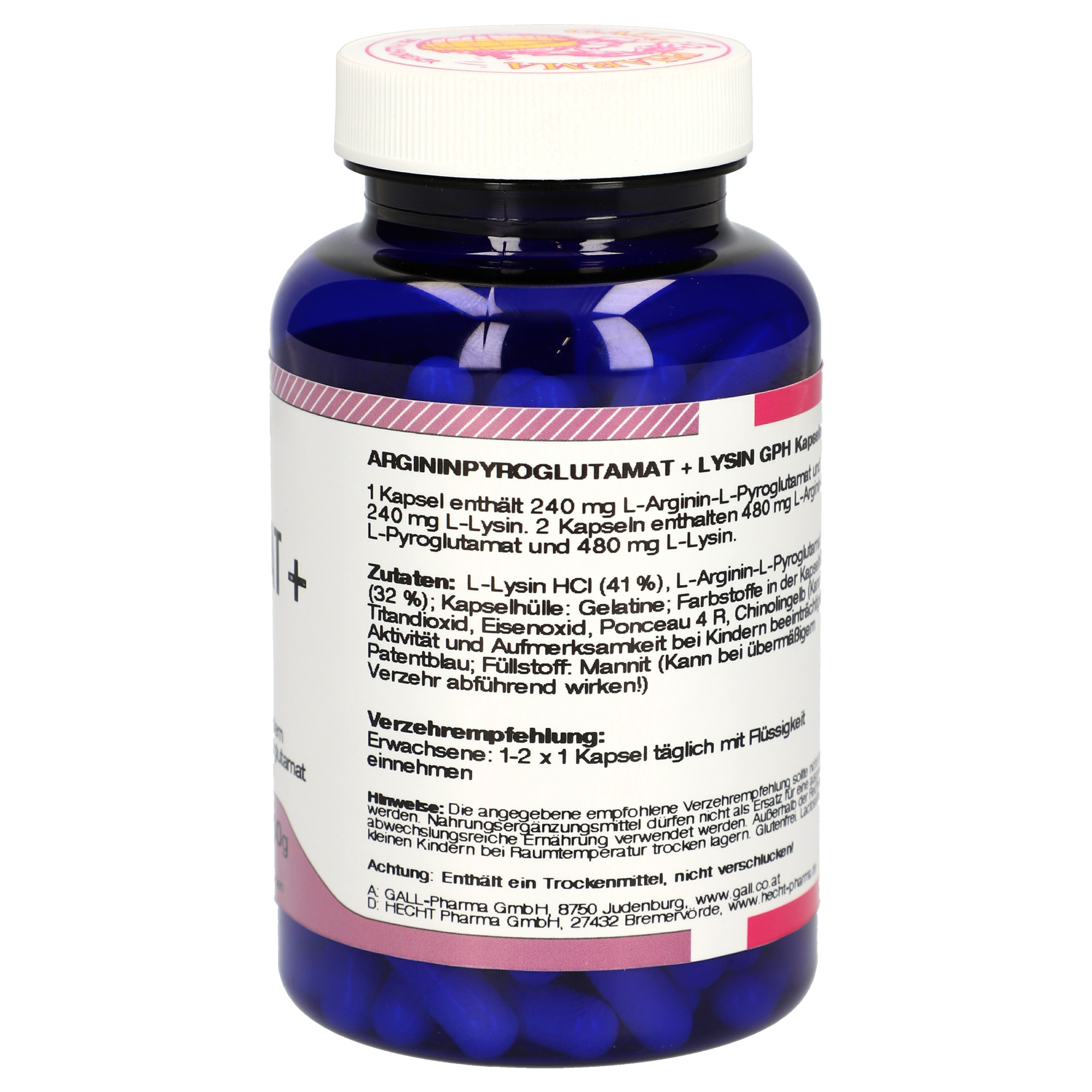 Argininpyroglutamat + Lysin GPH Kapseln