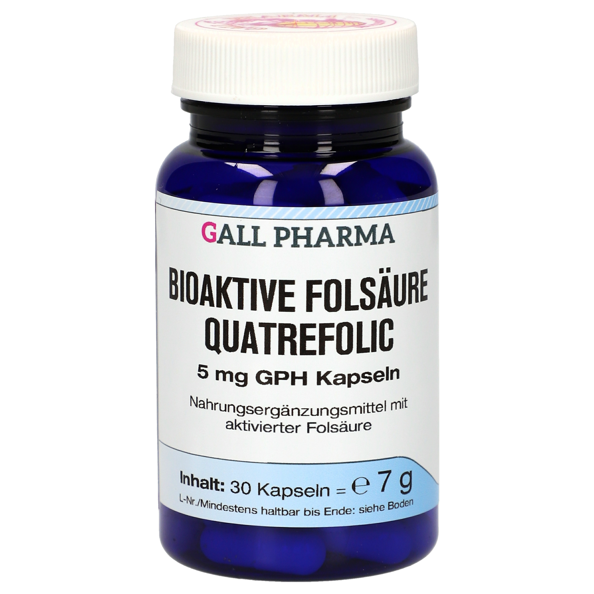 Bioaktive Folsäure Quatrefolic 5 mg GPH Kapseln