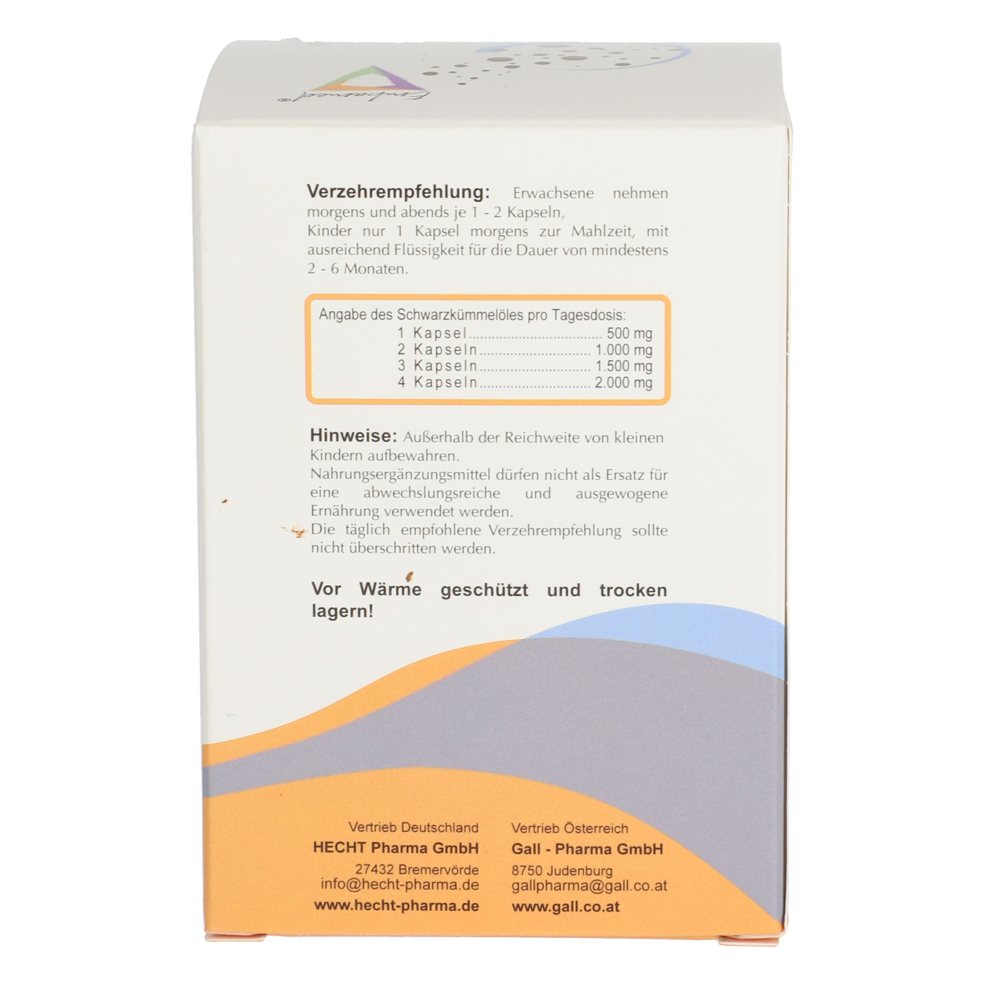 Schwarzkümmelöl 500 mg Embamed® Kapseln