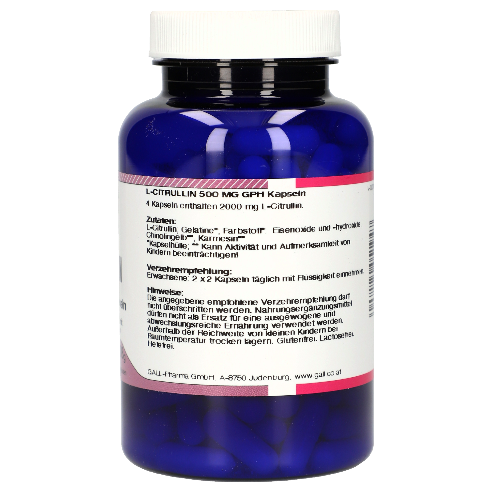 L-Citrullin 500 mg GPH Kapseln