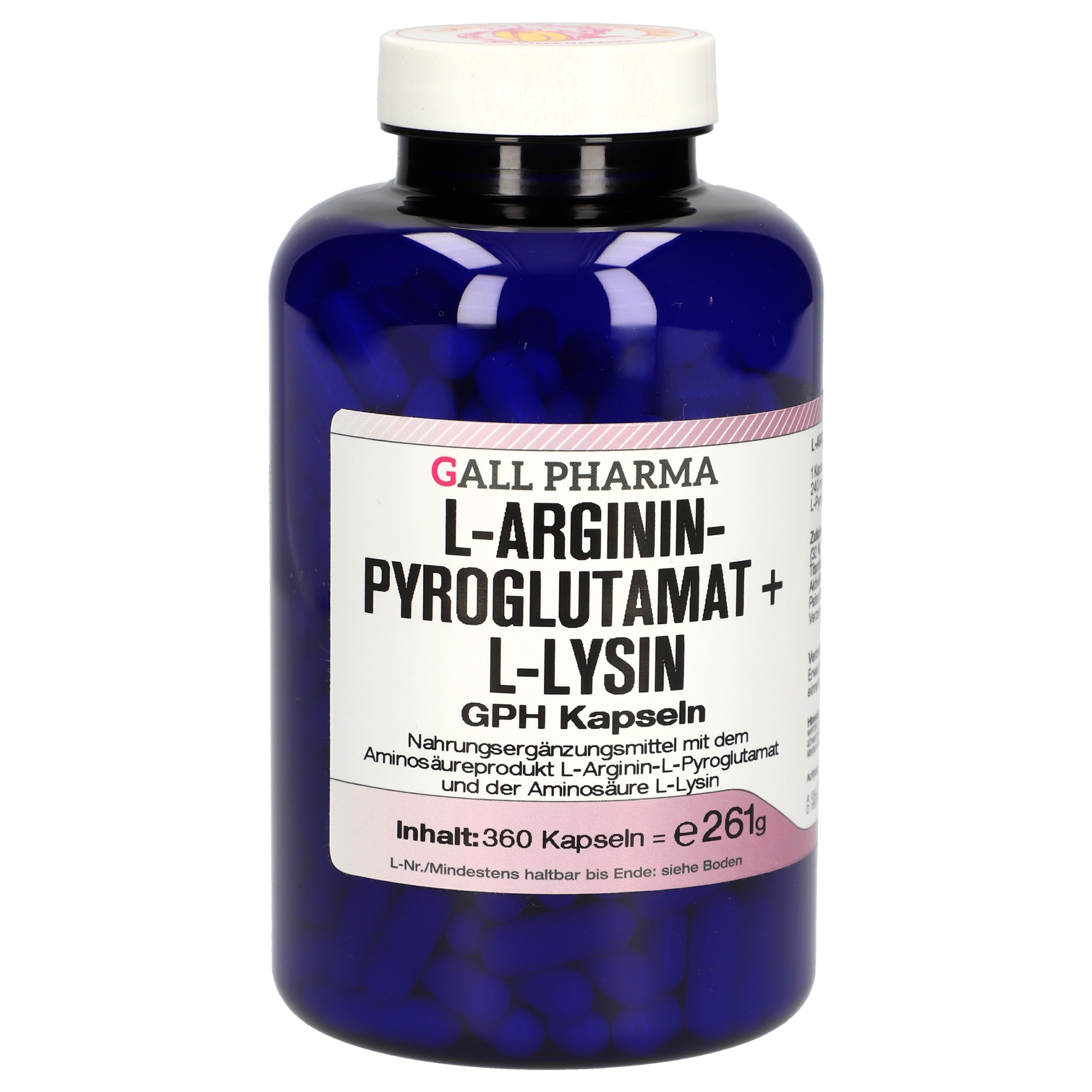 L-Argininpyroglutamat + L-Lysin 1:1 GPH Kapseln