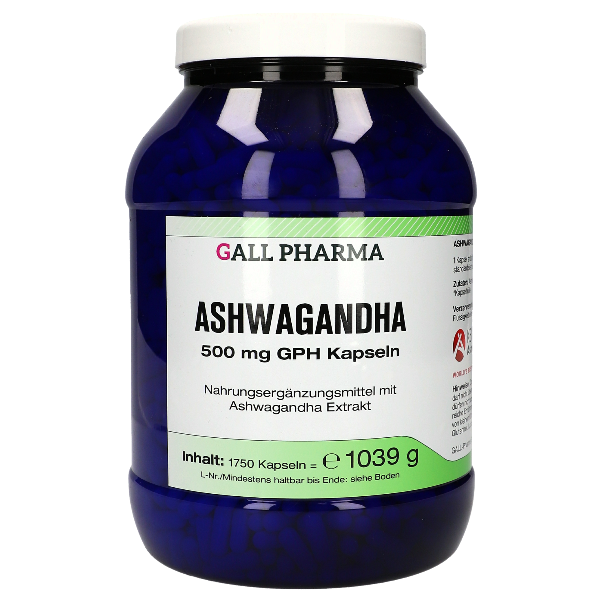 Ashwagandha 500 mg GPH Kapseln