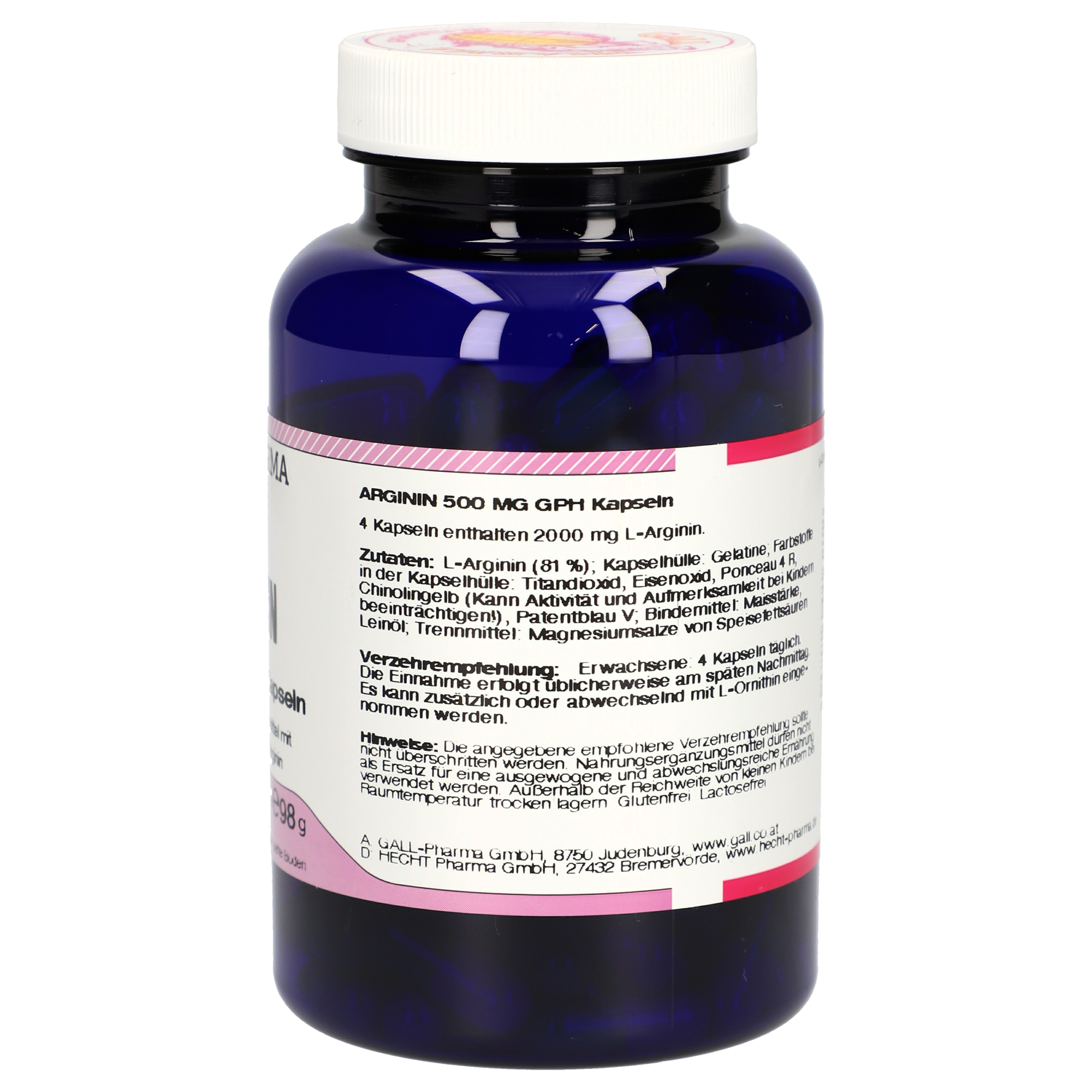 Arginin 500 mg GPH Kapseln