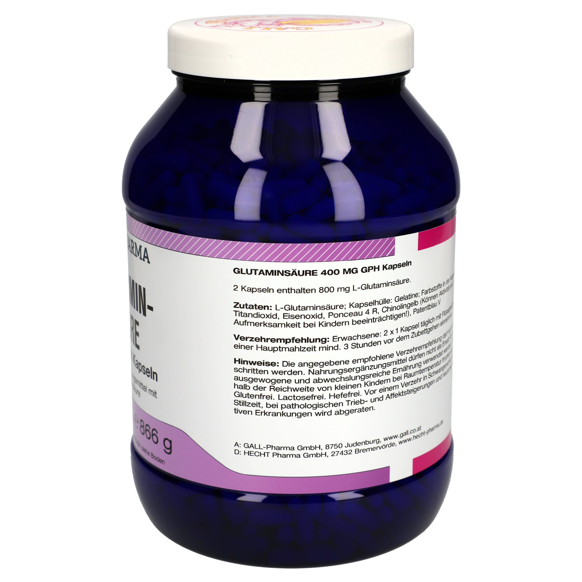 L-Glutaminsäure 400 mg GPH Kapseln