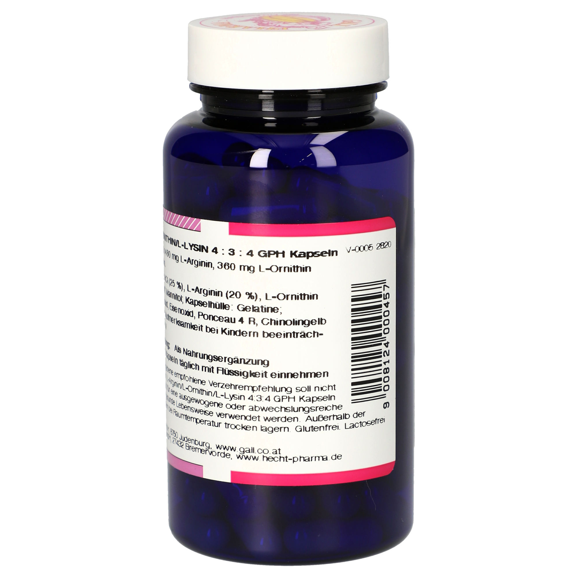 L-Arginin / L-Ornithin / L-Lysin 4:3:4 GPH Kapseln
