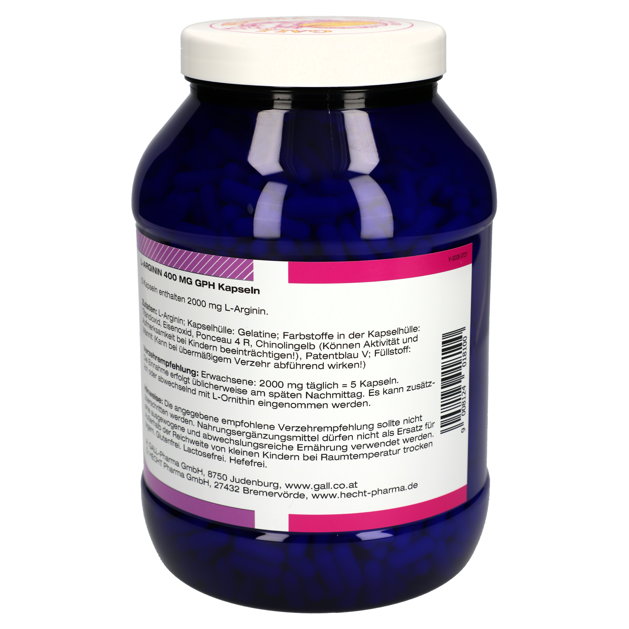 L-Arginin 400 mg GPH Kapseln