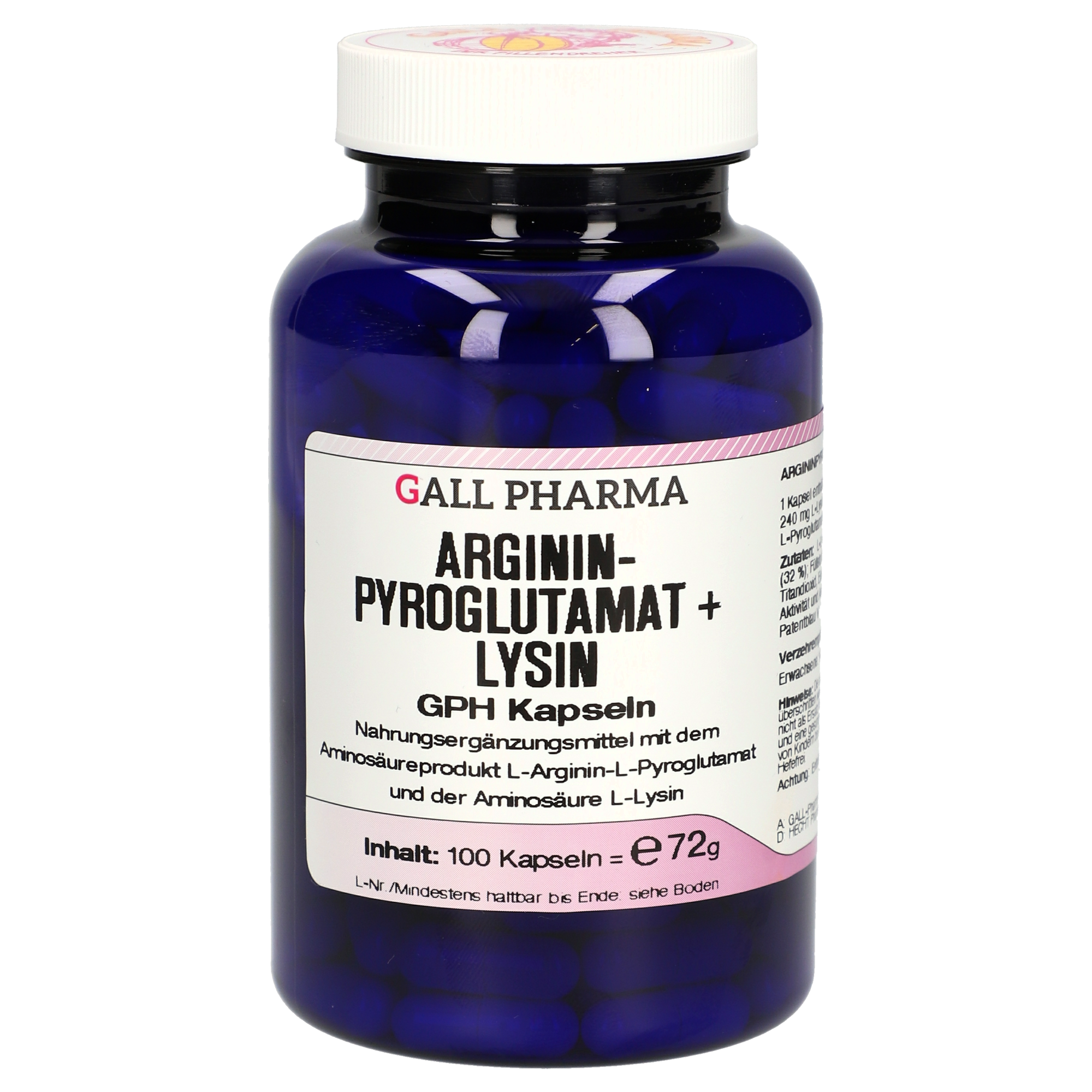 Argininpyroglutamat + Lysin GPH Kapseln