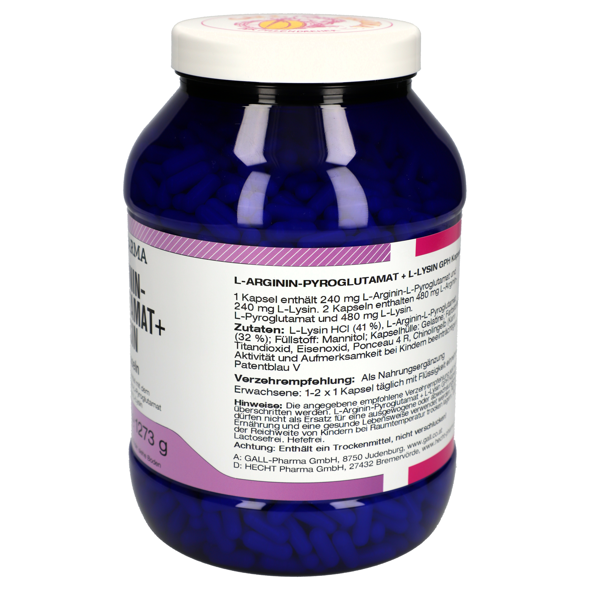L-Argininpyroglutamat + L-Lysin 1:1 GPH Kapseln