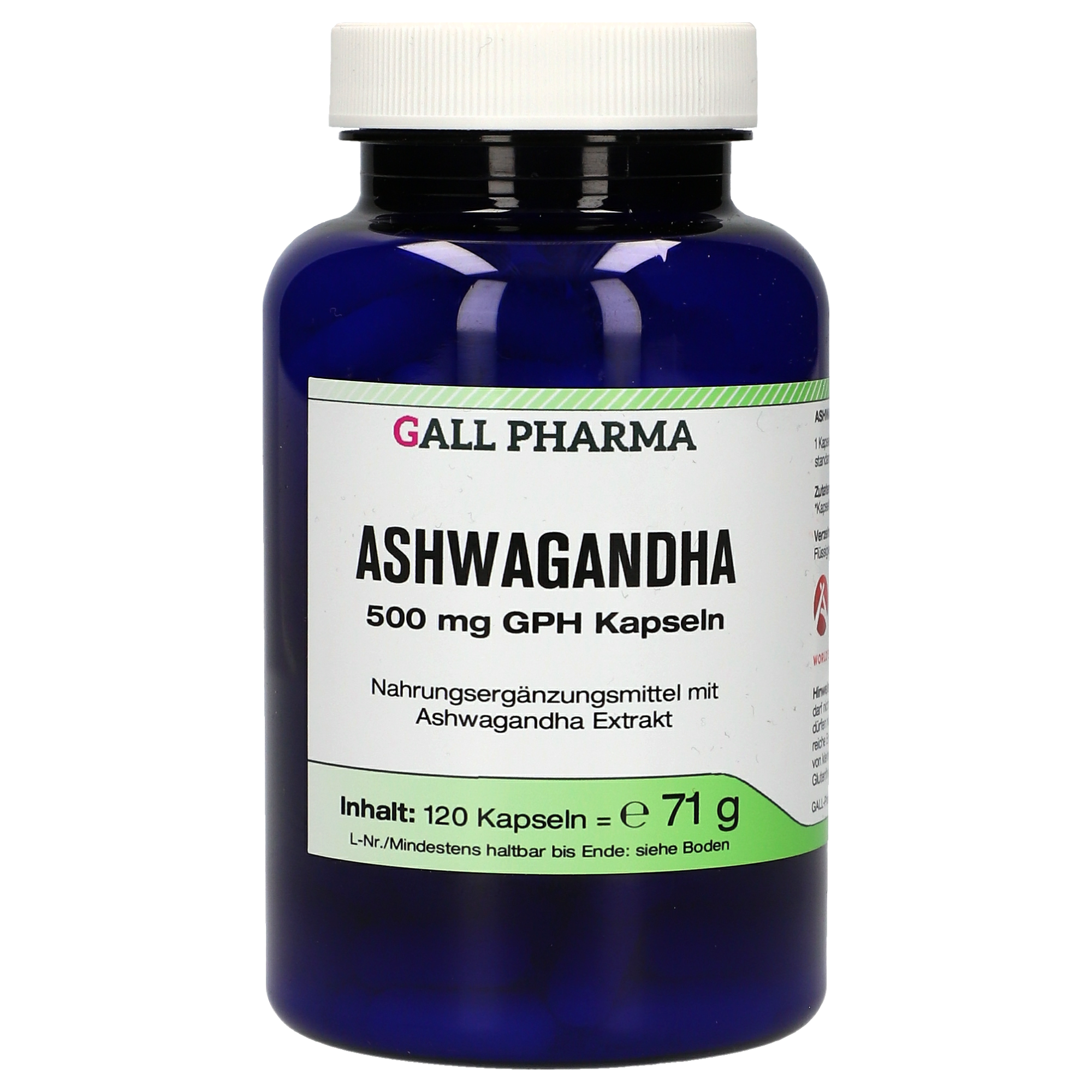 Ashwagandha 500 mg GPH Kapseln
