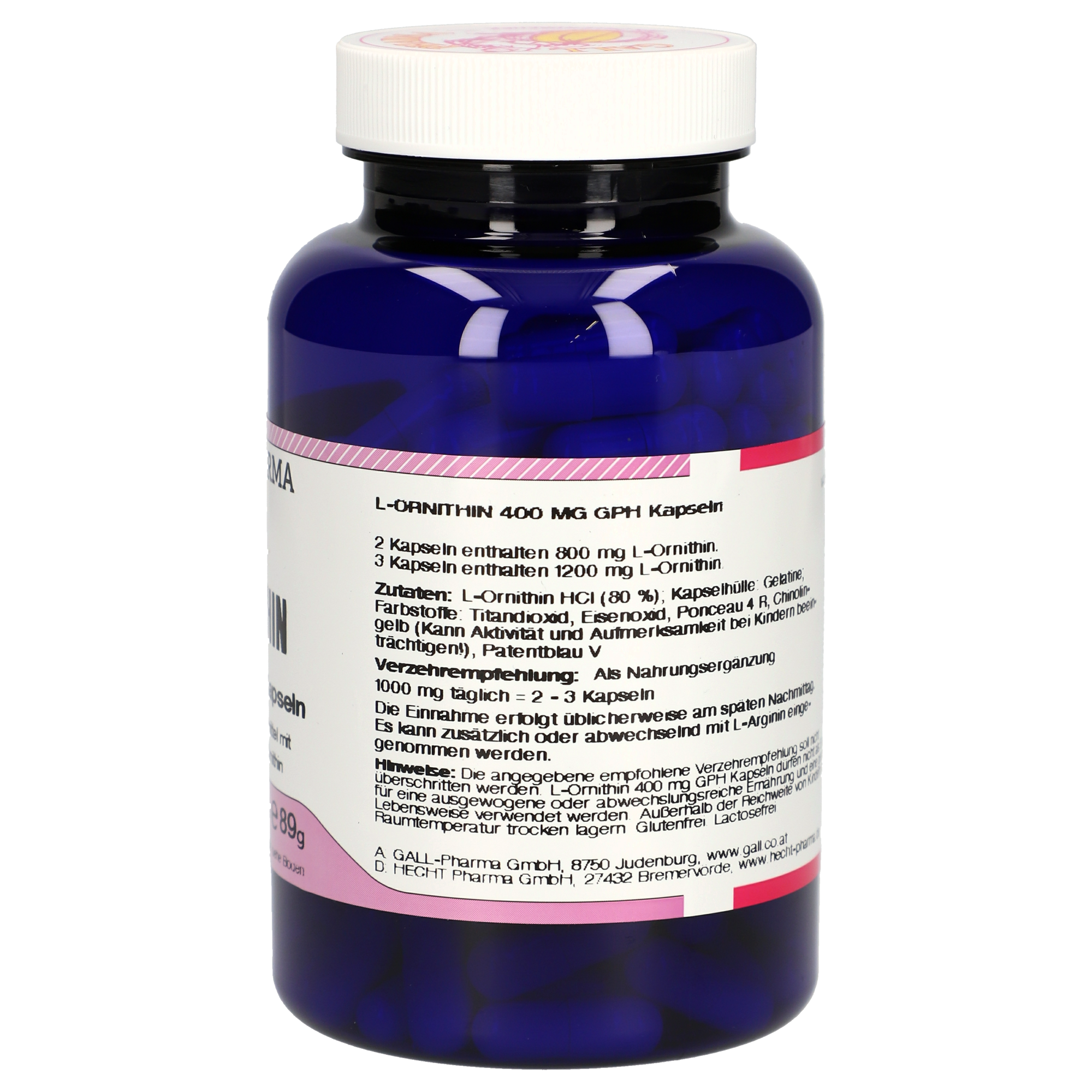 L-Ornithin 400 mg GPH Kapseln