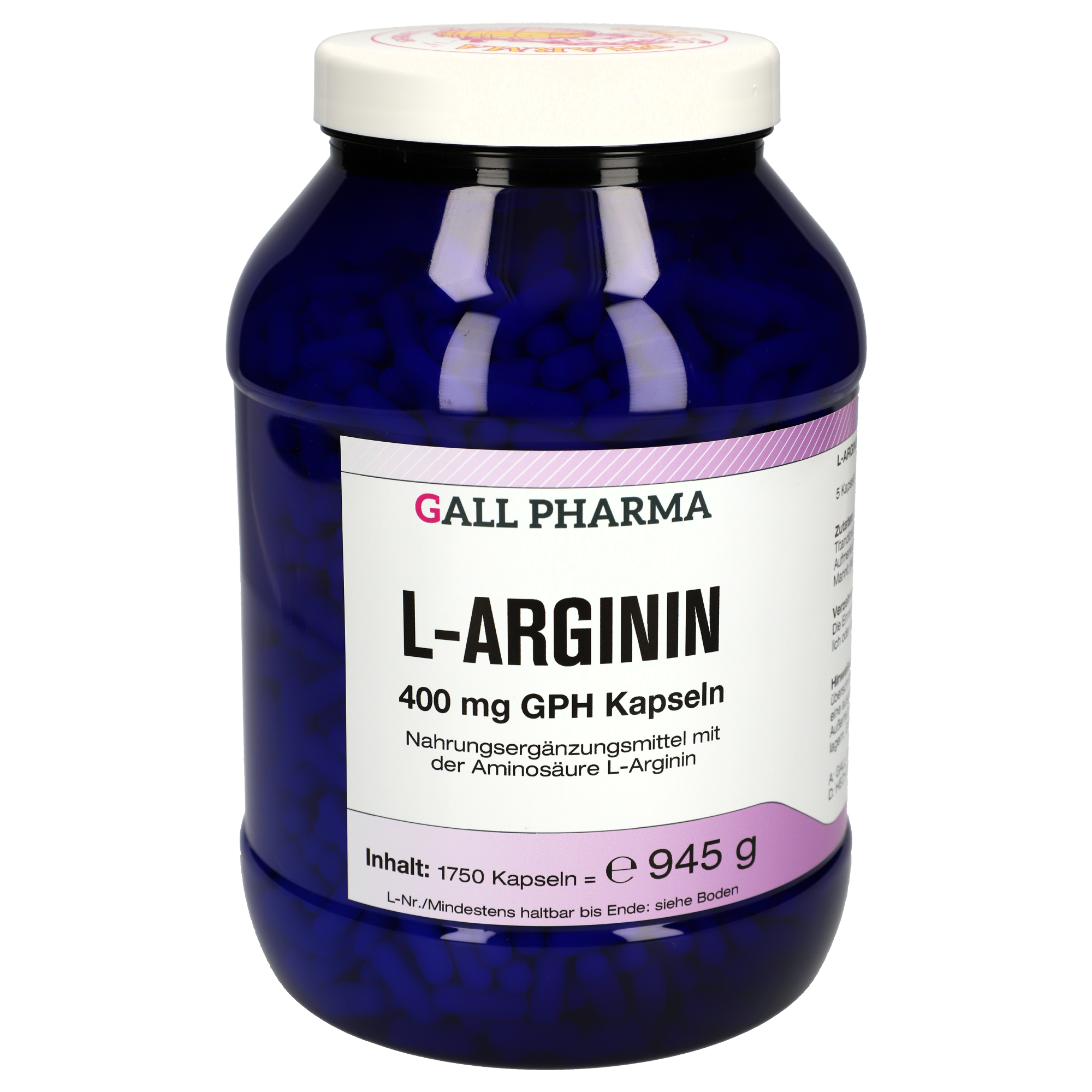 L-Arginin 400 mg GPH Kapseln
