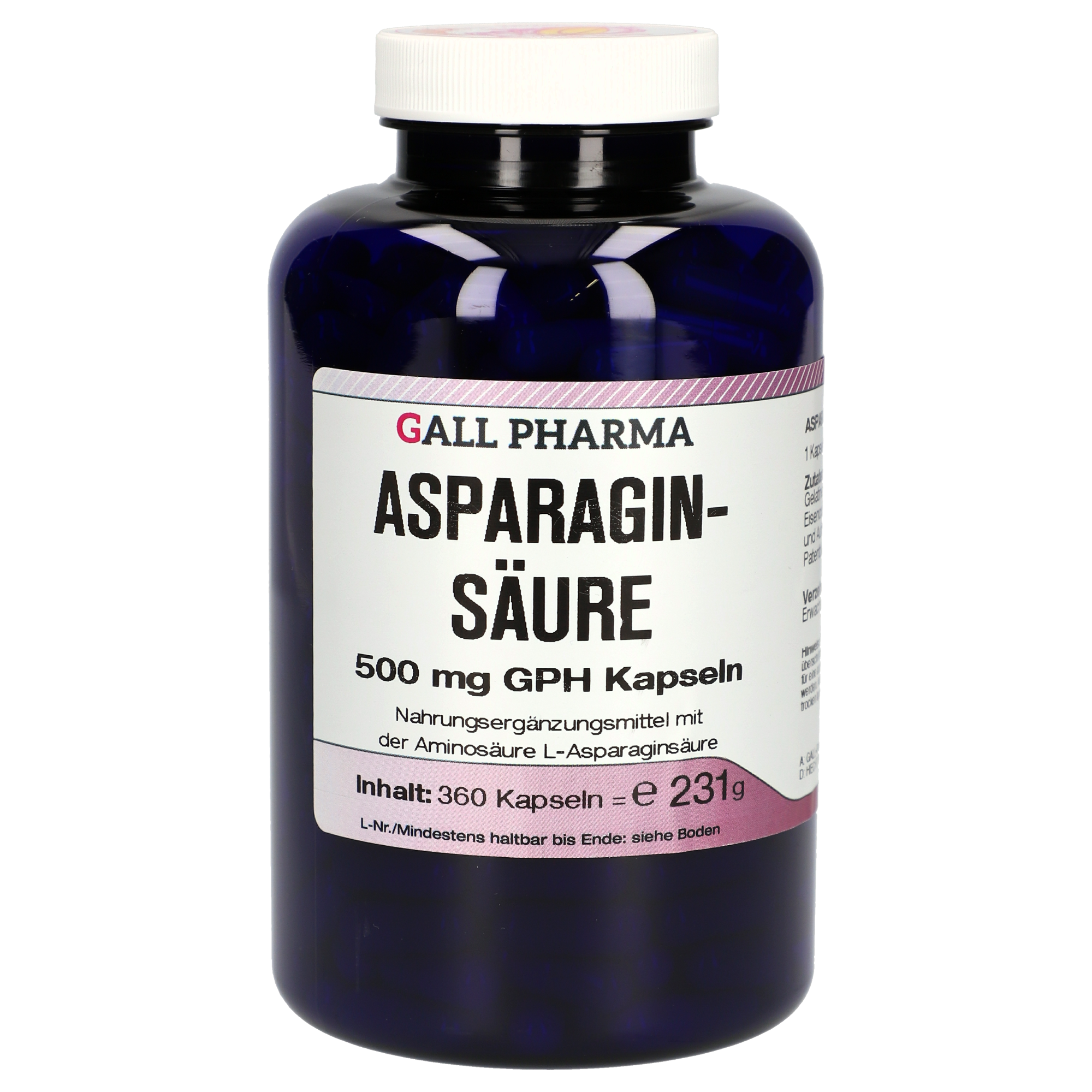 Asparaginsäure 500 mg GPH Kapseln