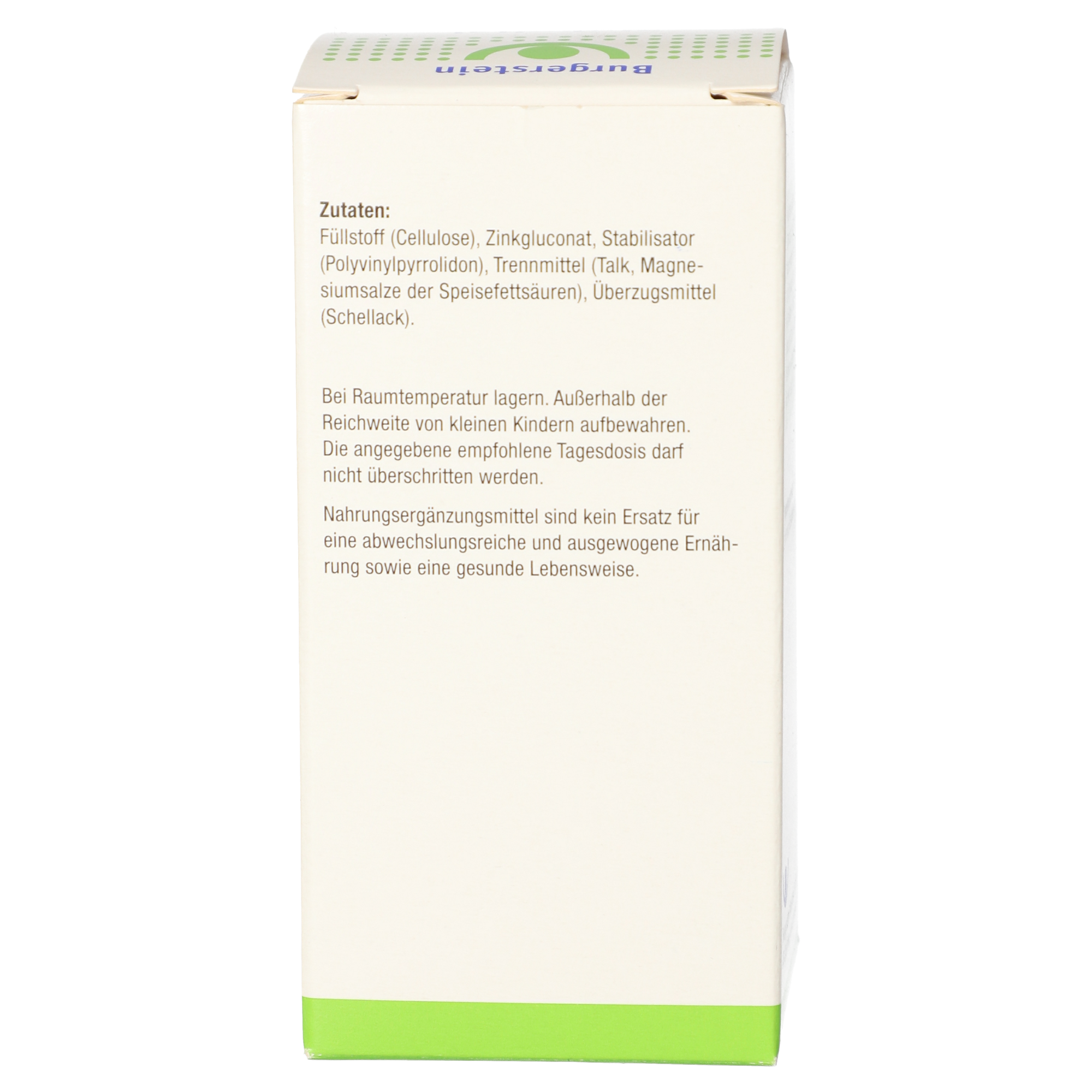 Burgerstein Zinkvital 30 mg Tabletten