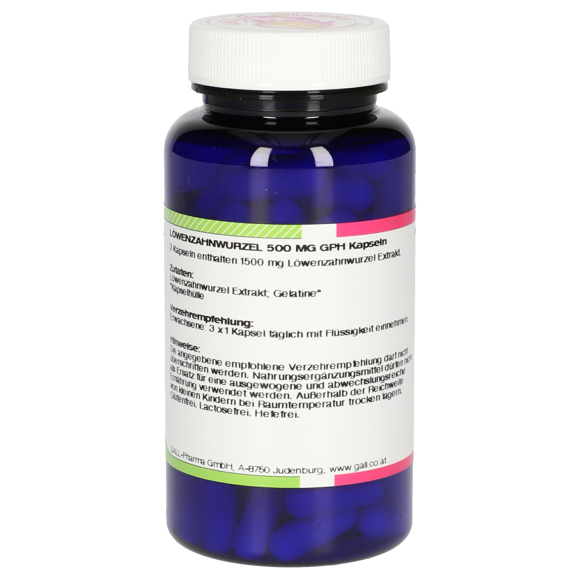 Löwenzahnwurzel 500 mg GPH Kapseln