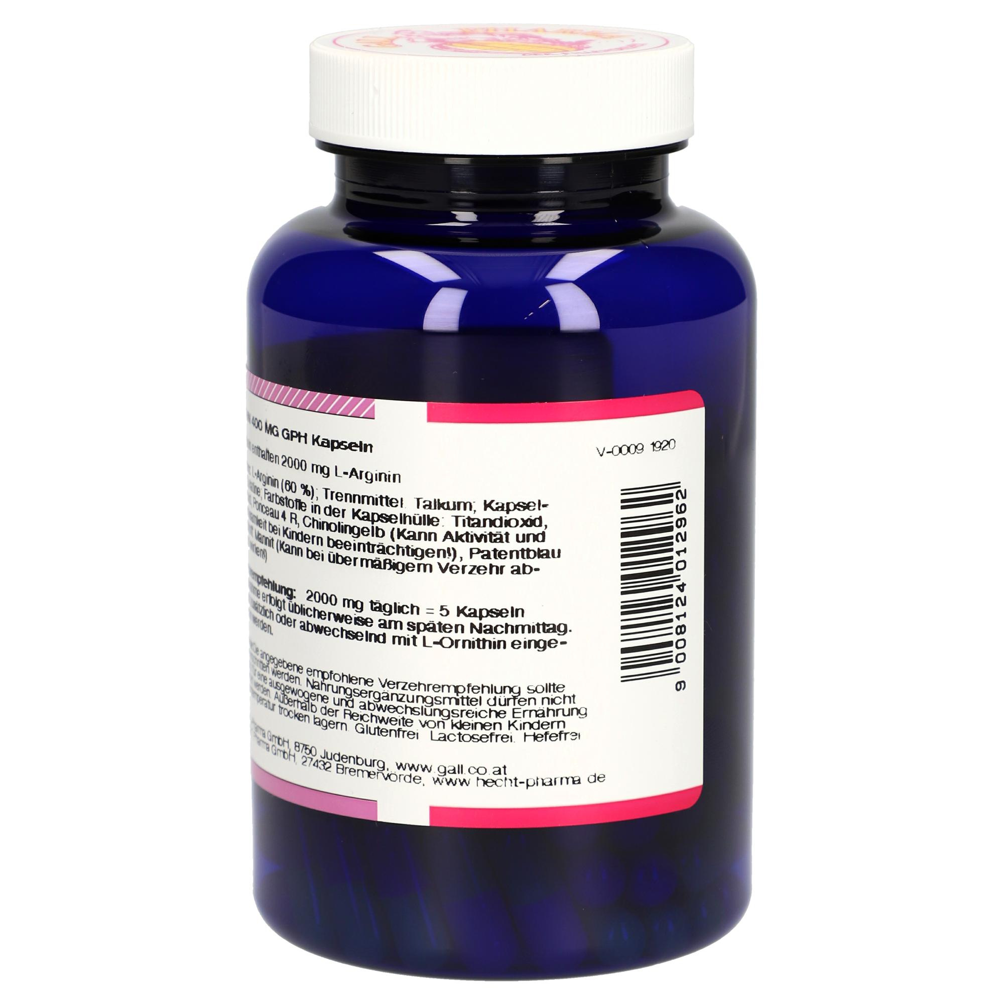 Arginin 400 mg GPH Kapseln