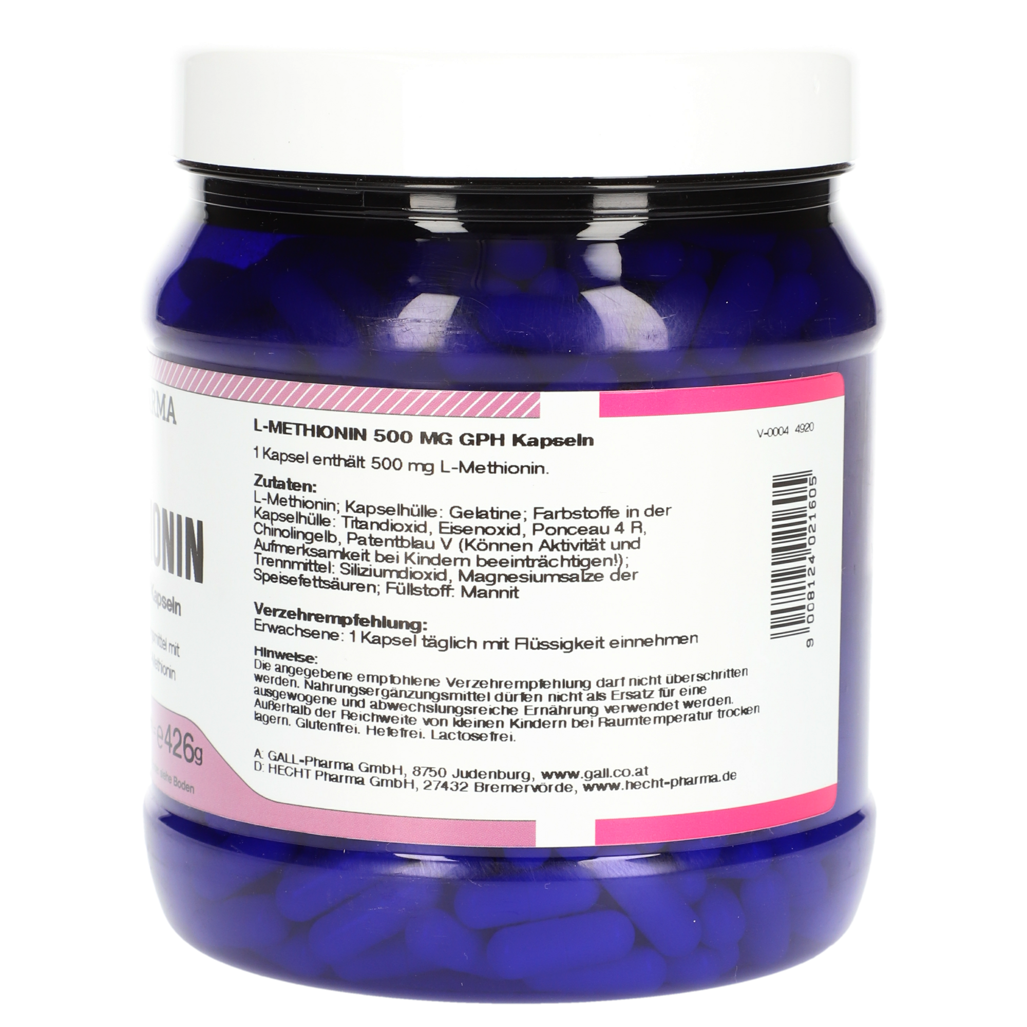L-Methionin 500 mg GPH Kapseln