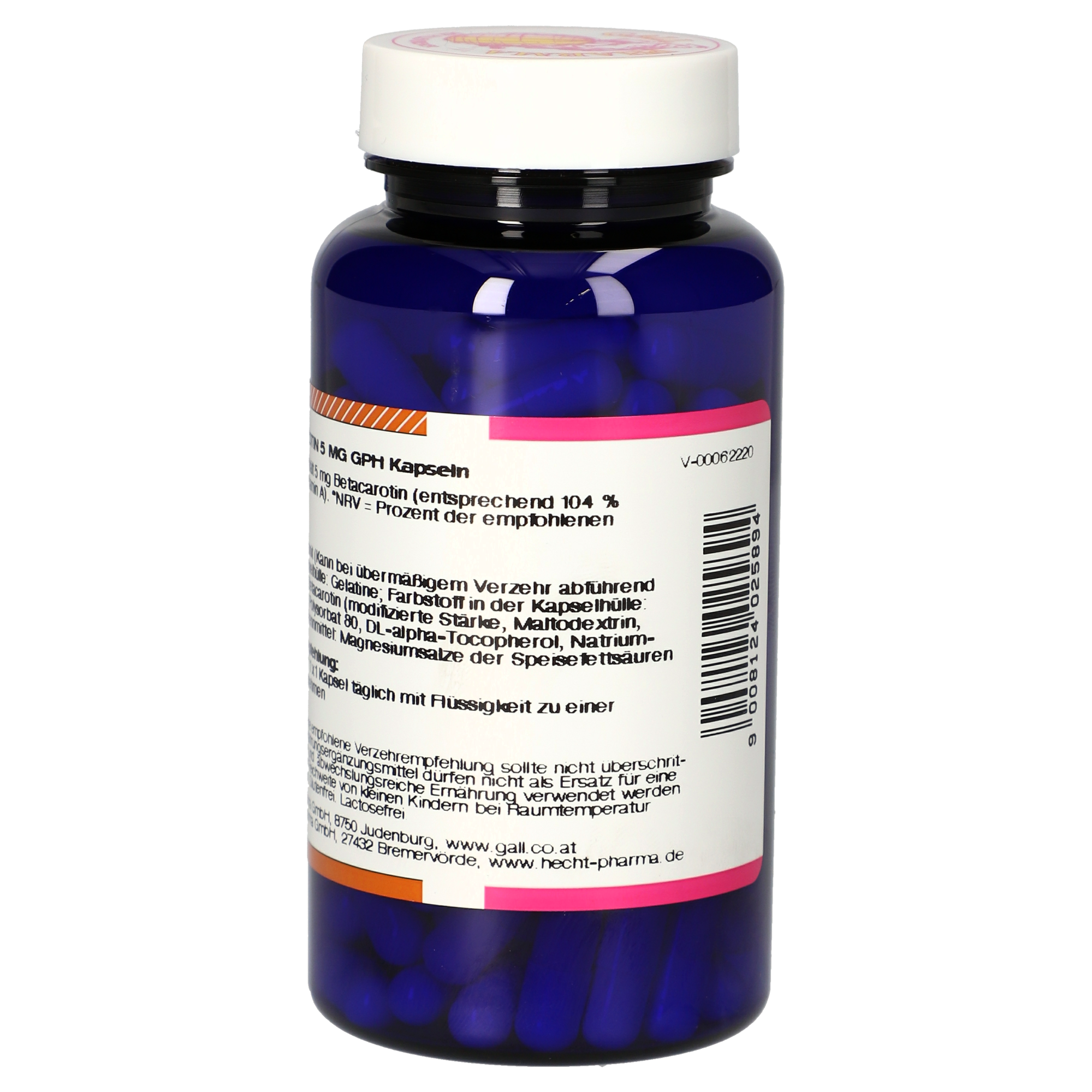 Beta Carotene 5 mg GPH Capsules