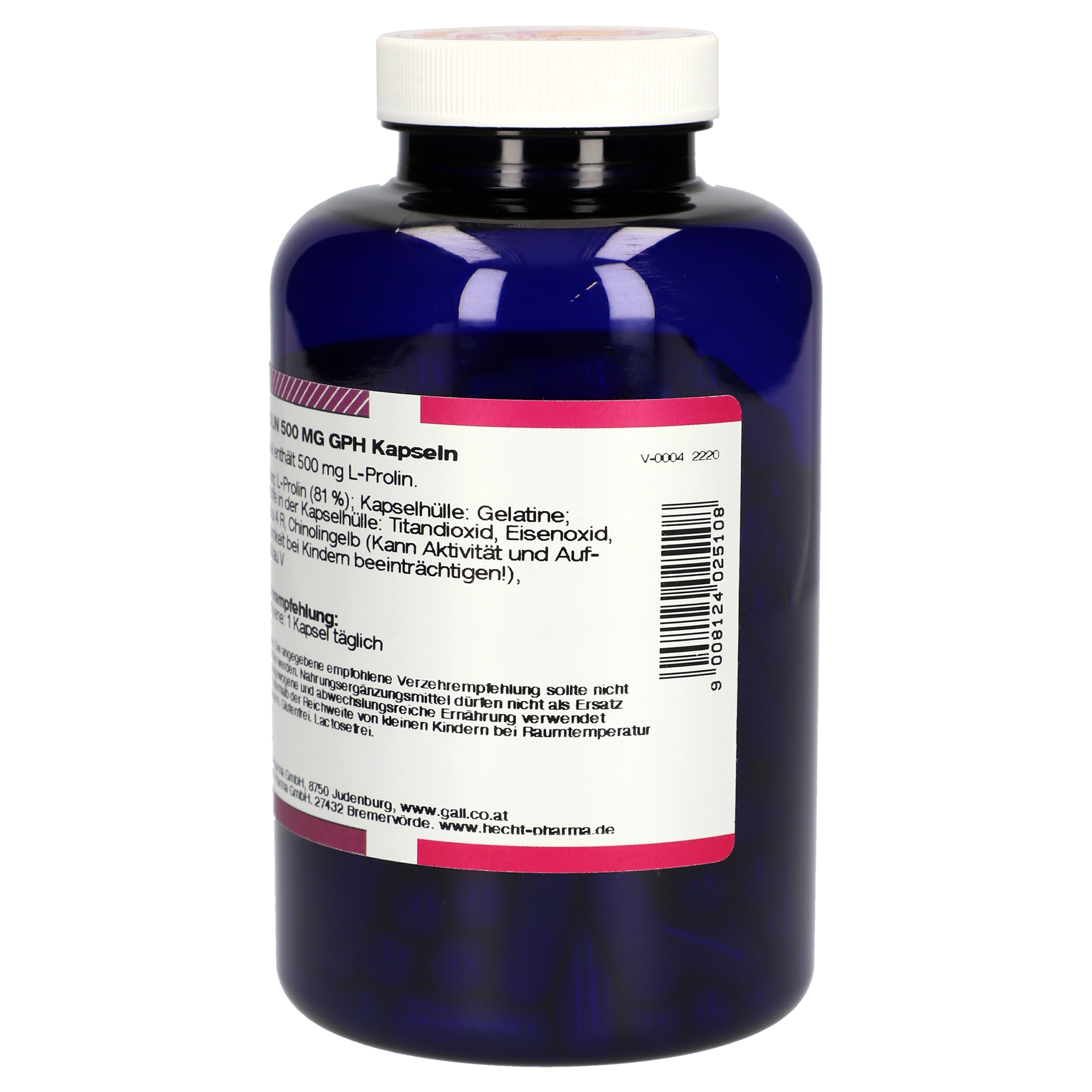 L-Proline 500 mg GPH Capsules