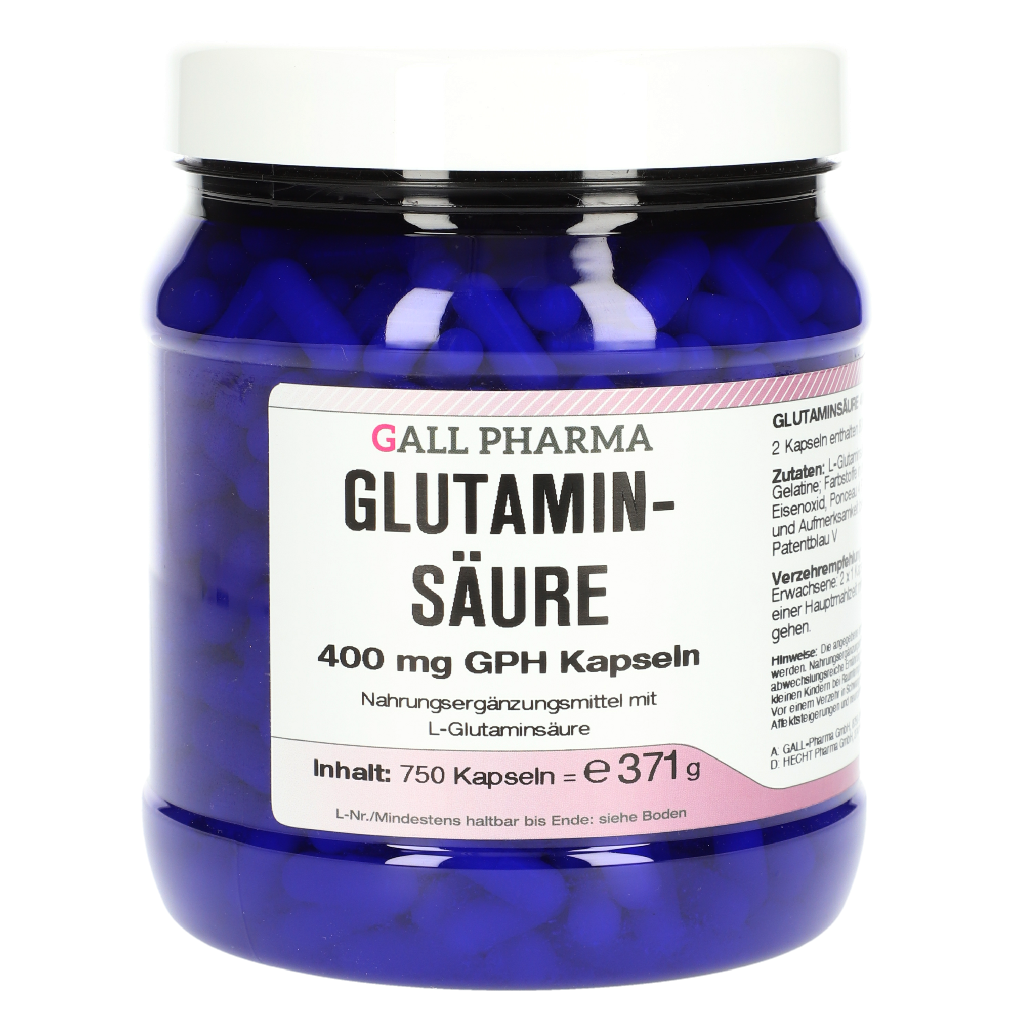 L-Glutaminsäure 400 mg GPH Kapseln
