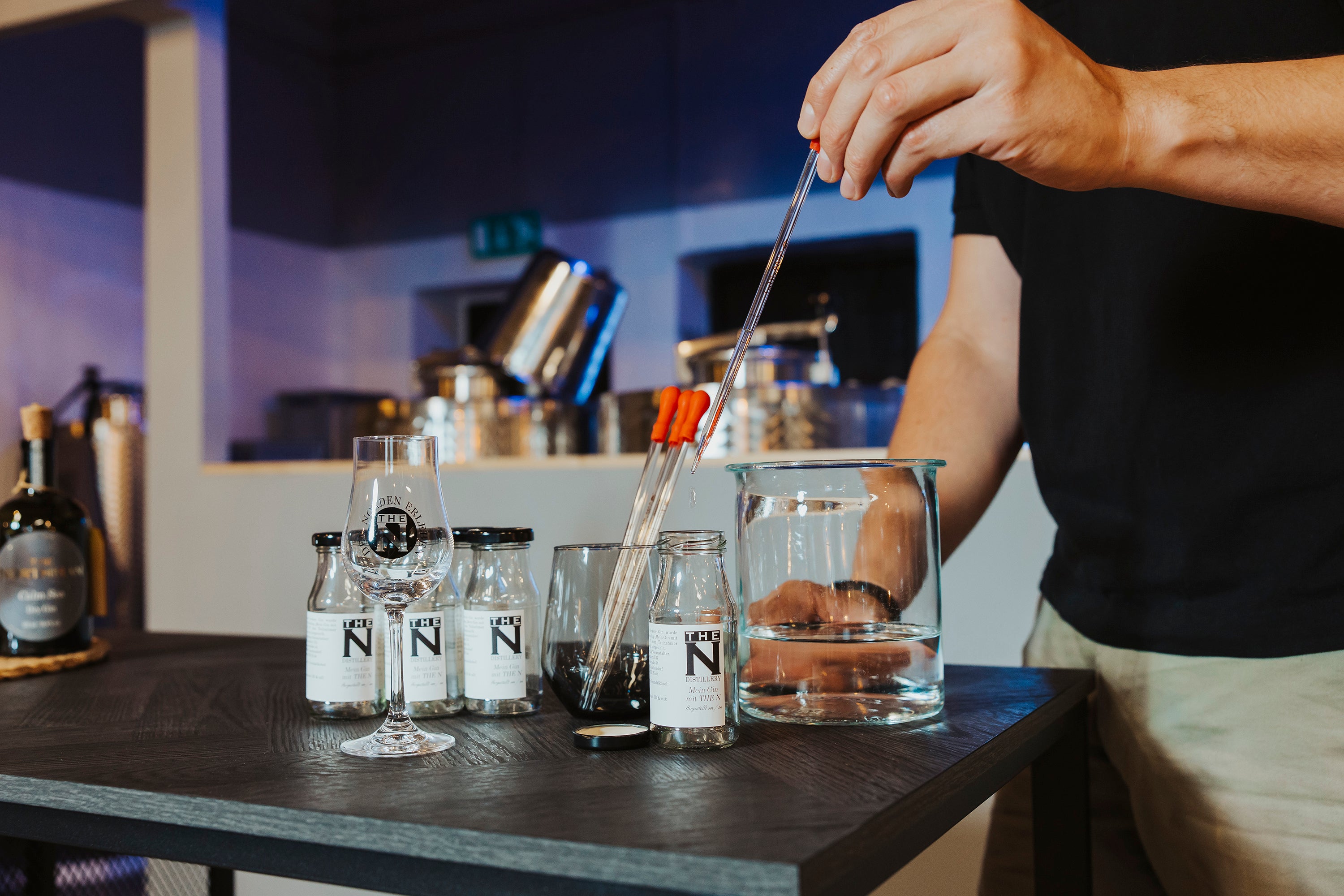 Workshop "Mein Gin mit THE N" Essen, Präsentation des Essens