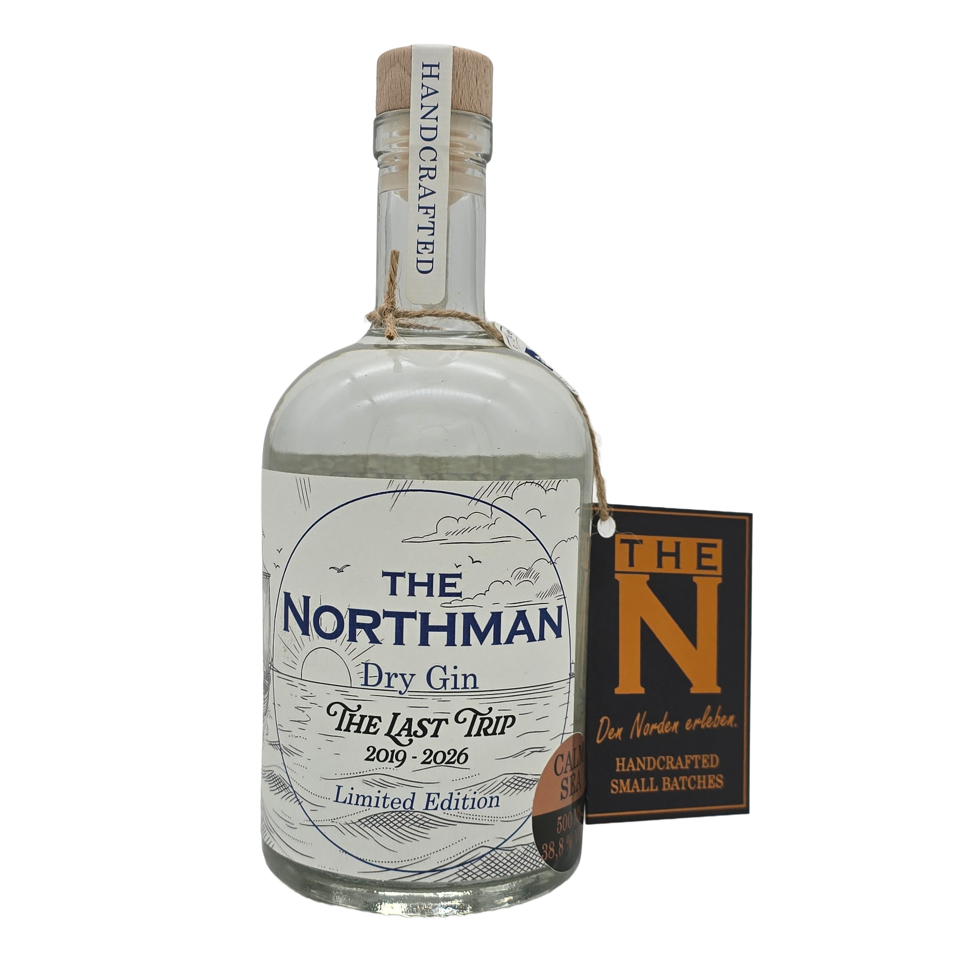 Dry gin, Limited edition, The Northman, Flasche, Räucheretikett