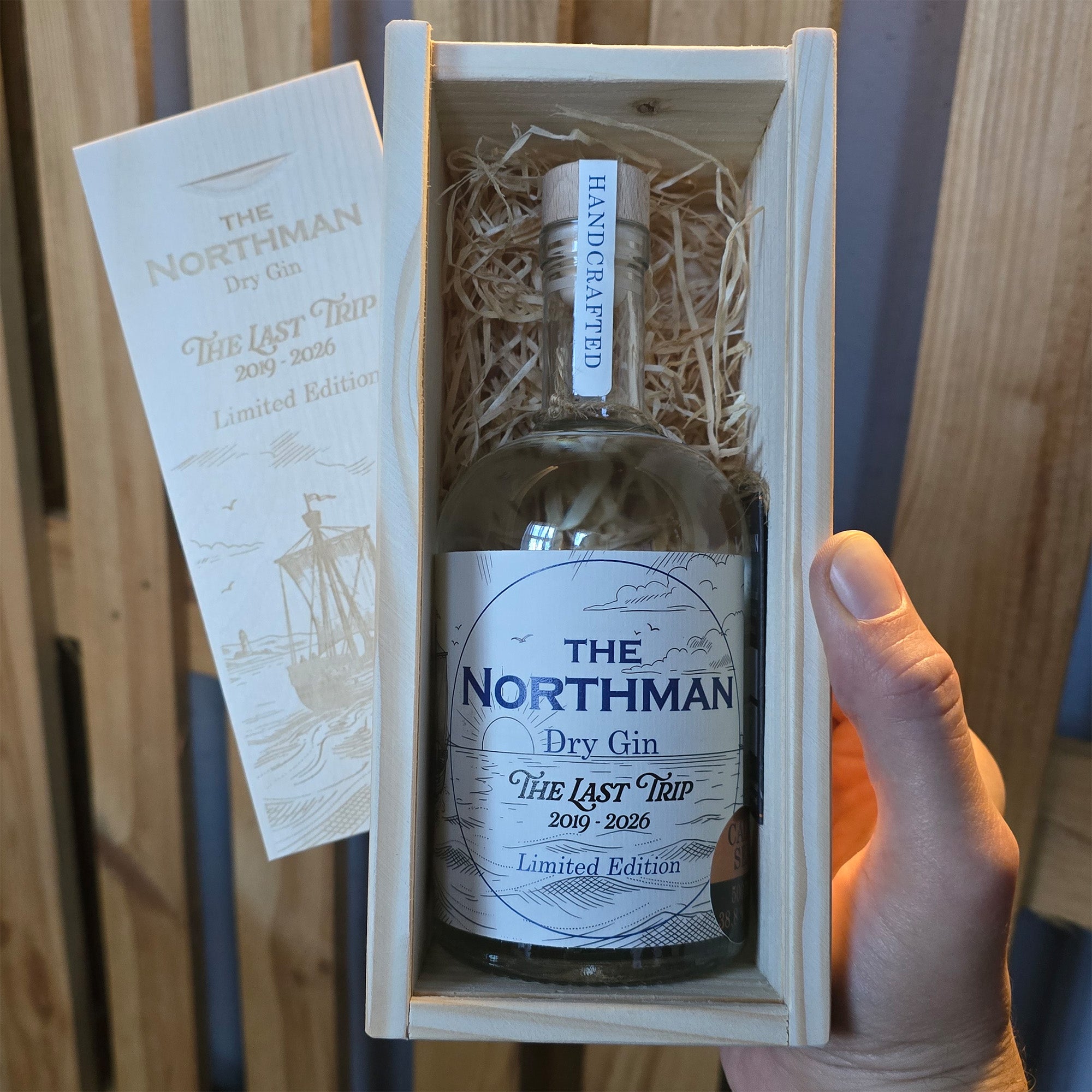 Dry gin, Limitierte Auflage, The Northman, handgefertigt, Geschenkbox