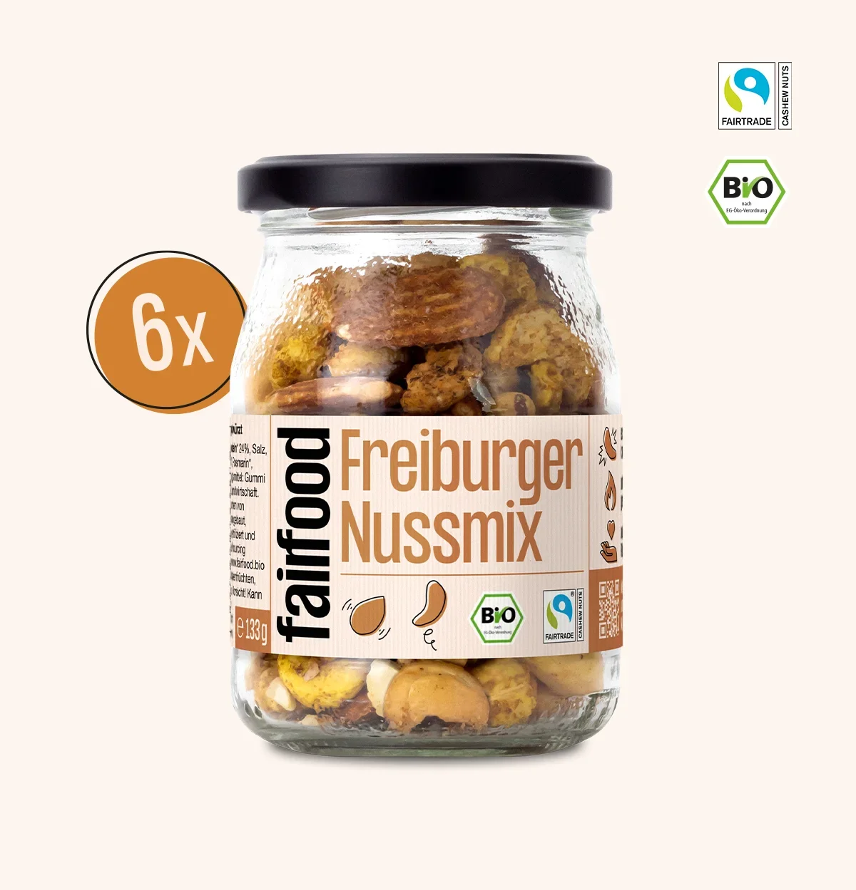 Nussmix im Glas