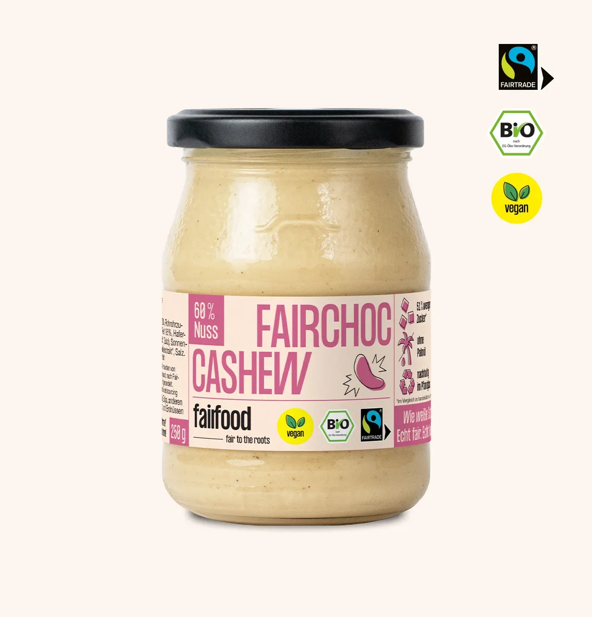 Pfandglas Cashewcreme Vanille