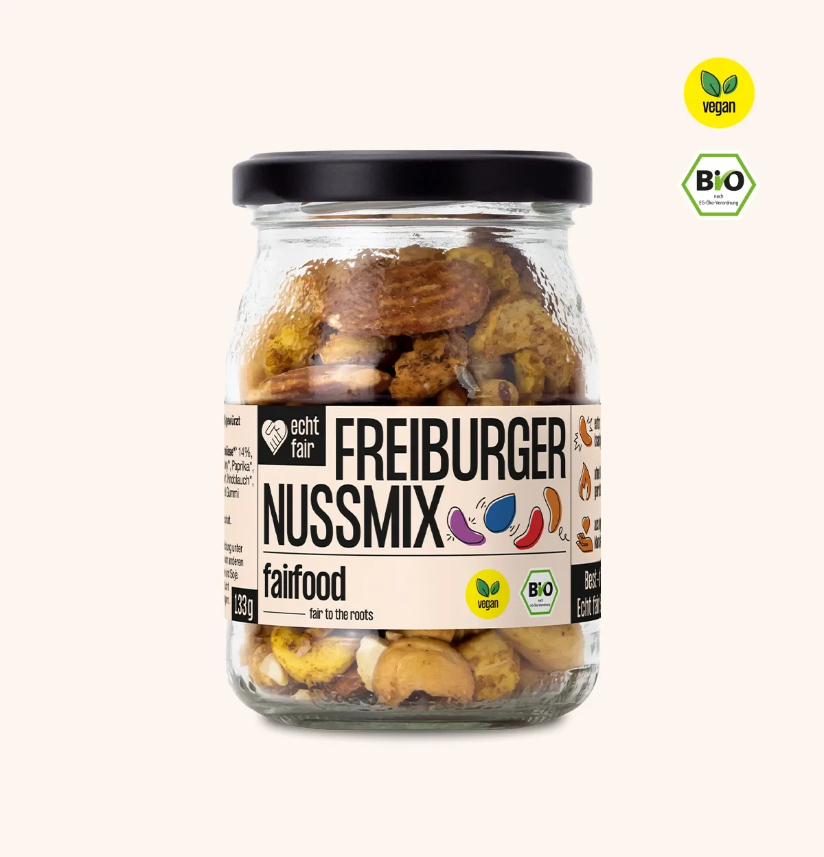 Pfandglas Freiburger Nussmix