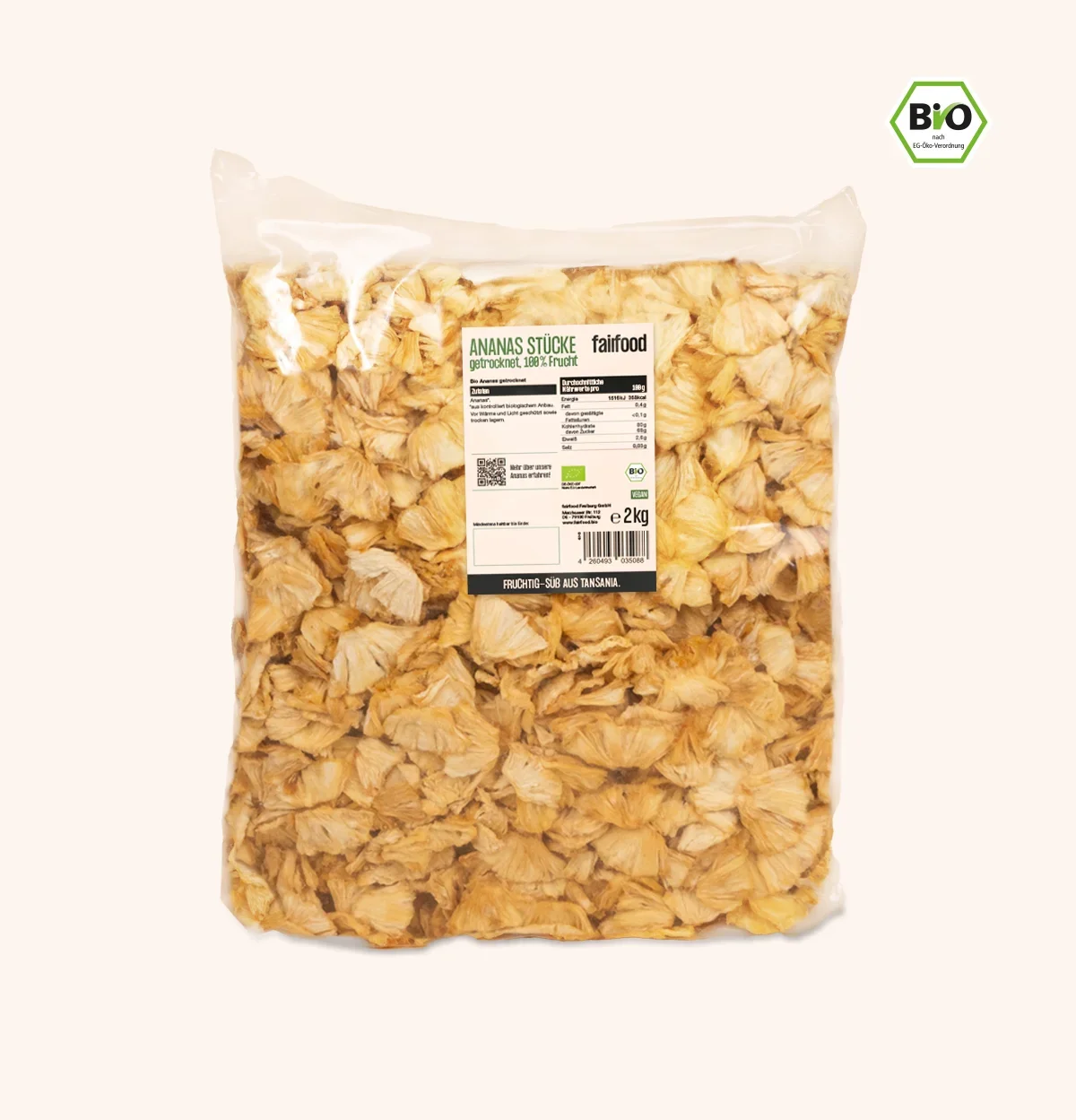 Bio Ananas getrocknet 2kg