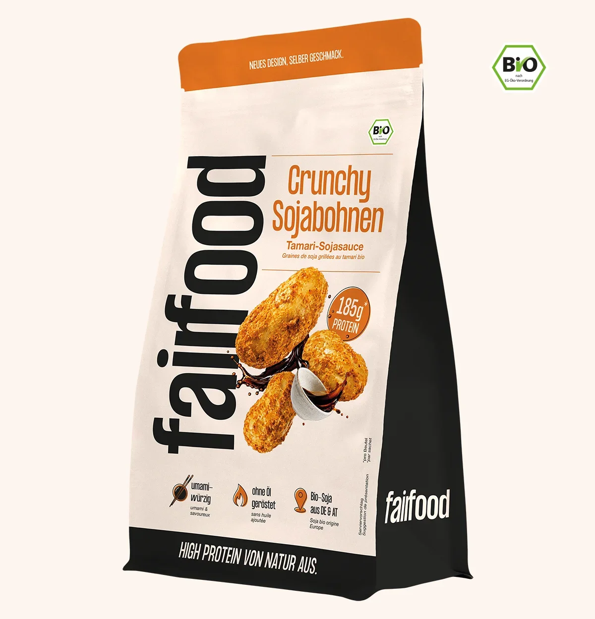 Sojabohnen im großen Beutel