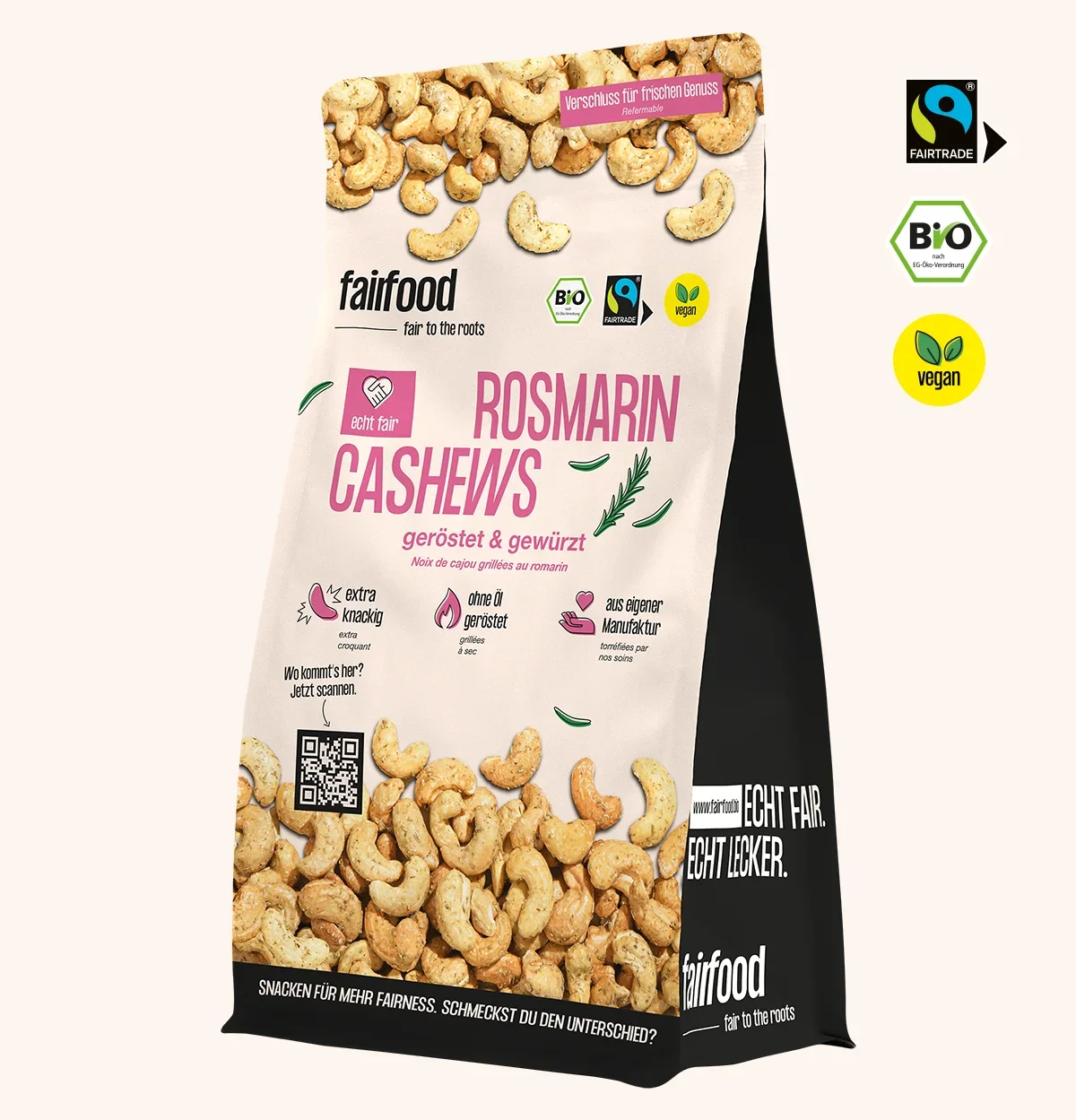 grosser Beutel Rosmarin Cashews