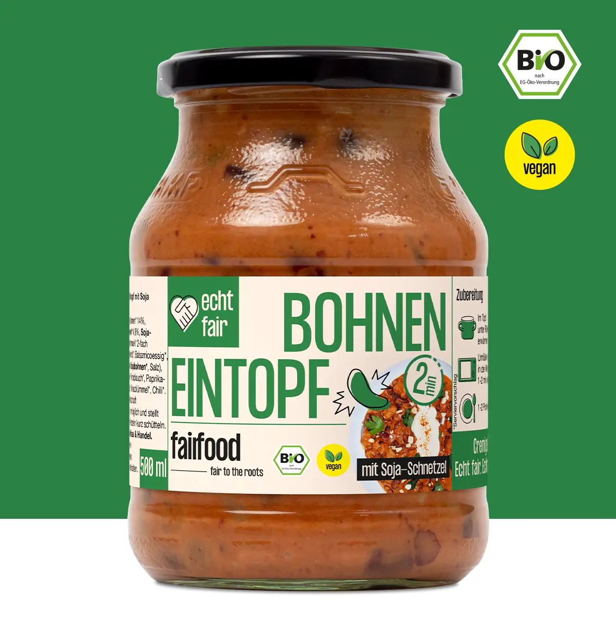 Bio Bohnen-Eintopf vegan 500g