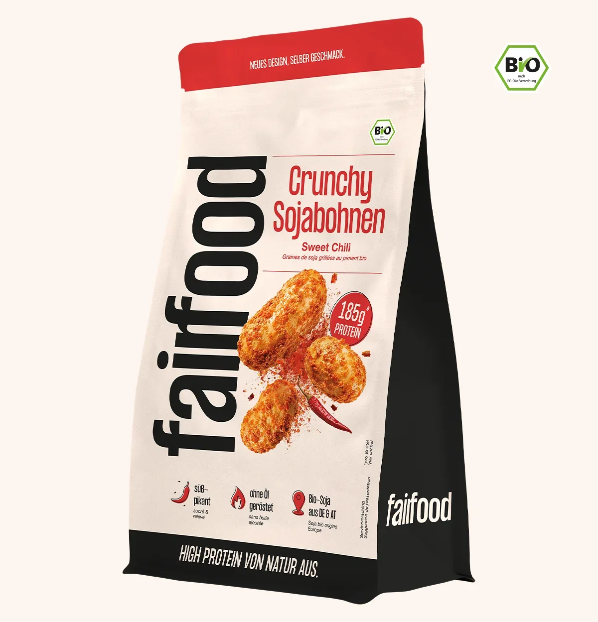 Sojabohnen im großen Beutel