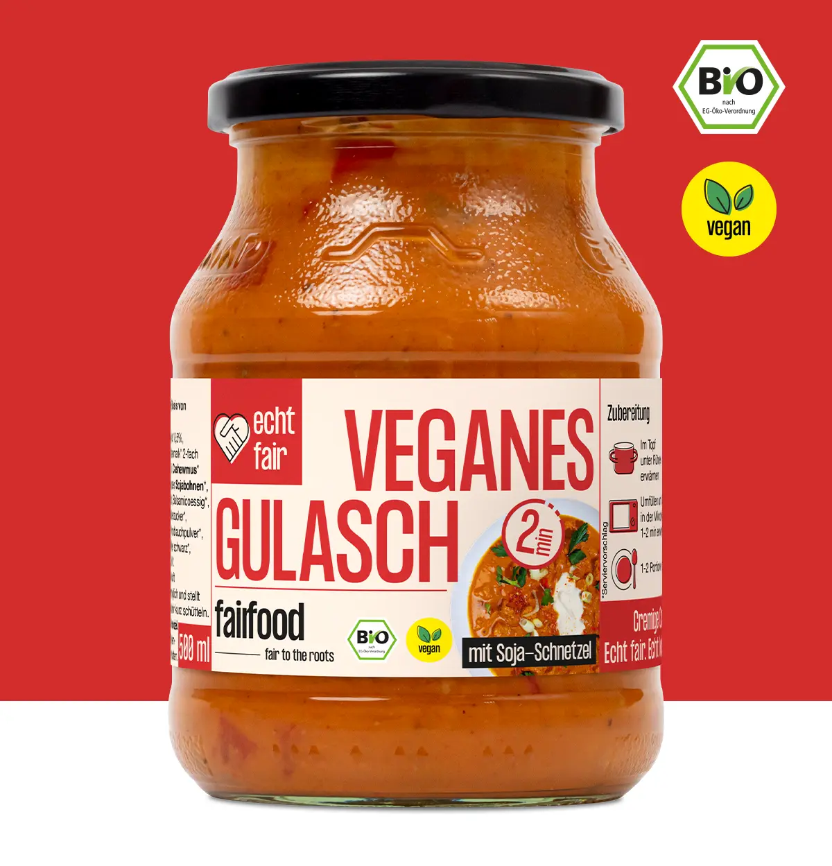 Bio Gulasch vegan 500g