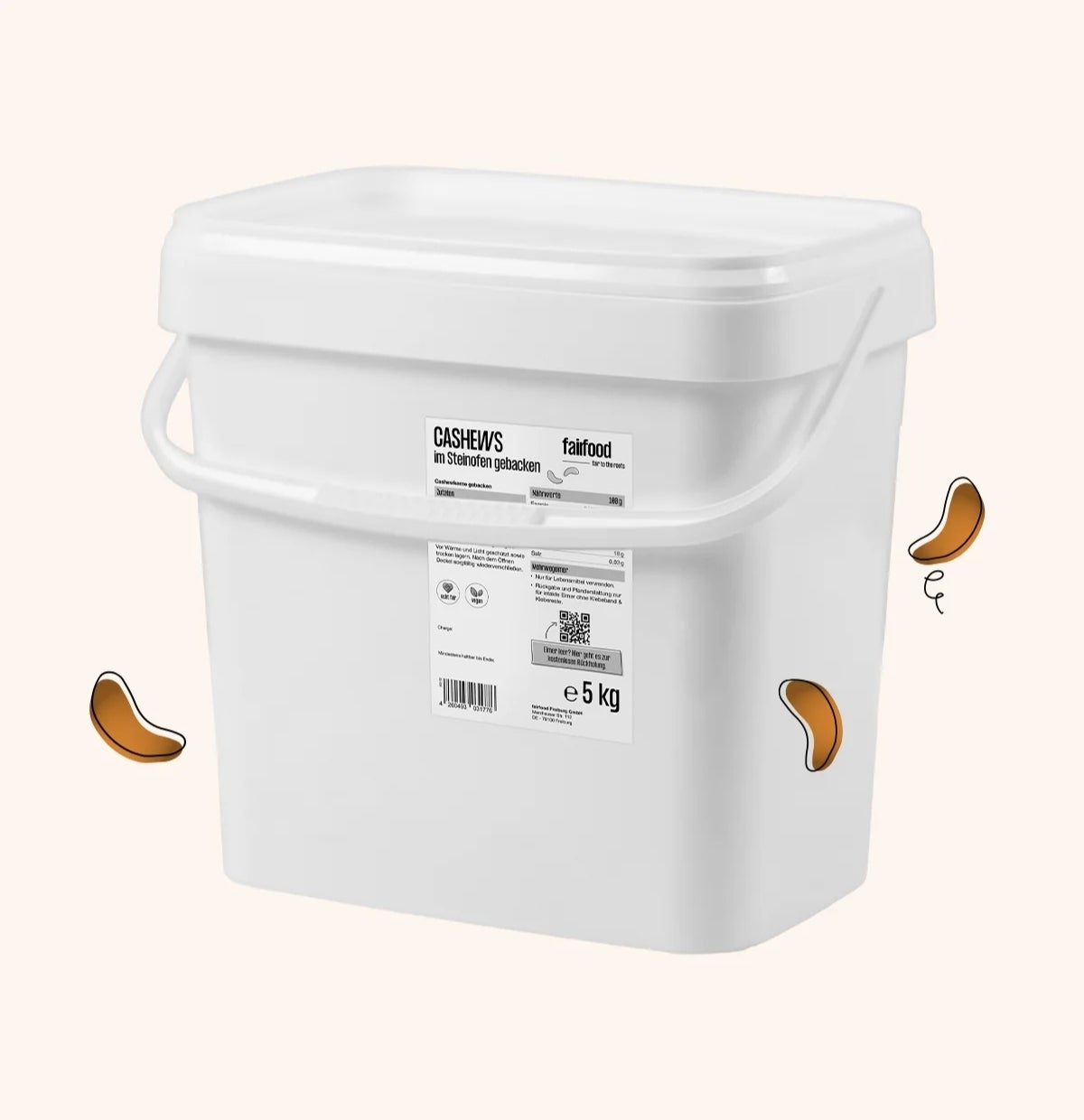 Faire Cashews im Steinofen gebacken 5kg