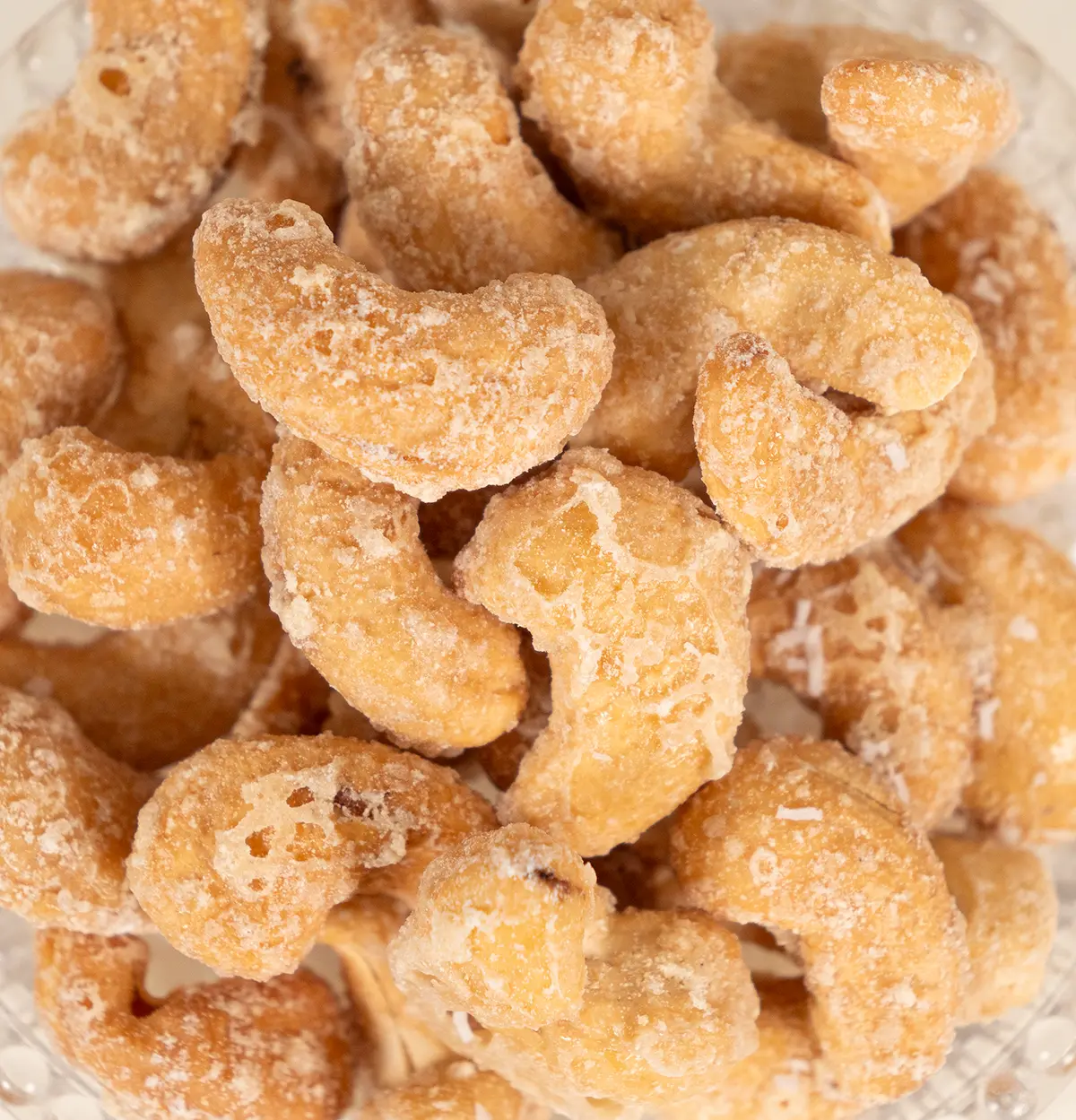 Nahaufnahme Kokos Cashews