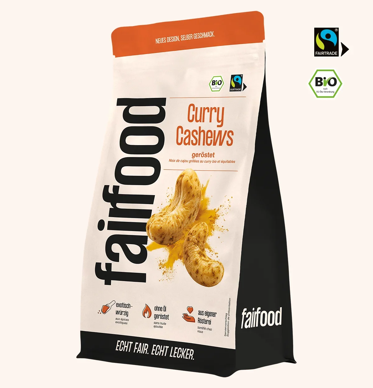 Curry Cashews im großen Beutel