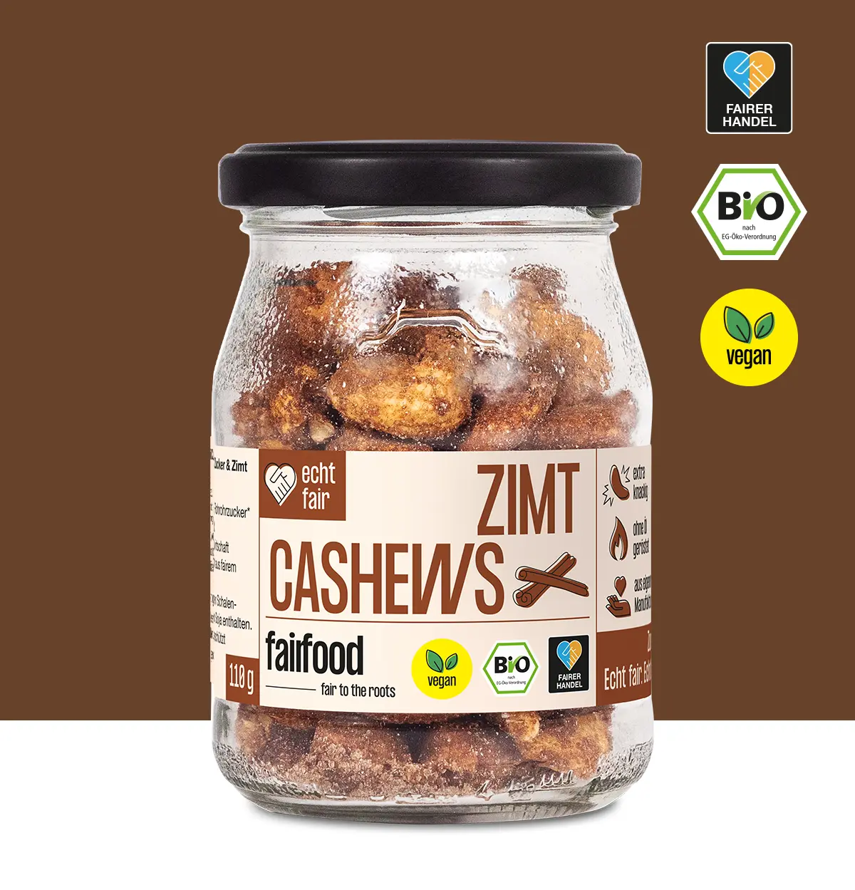 Pfandglas Zimt Cashews