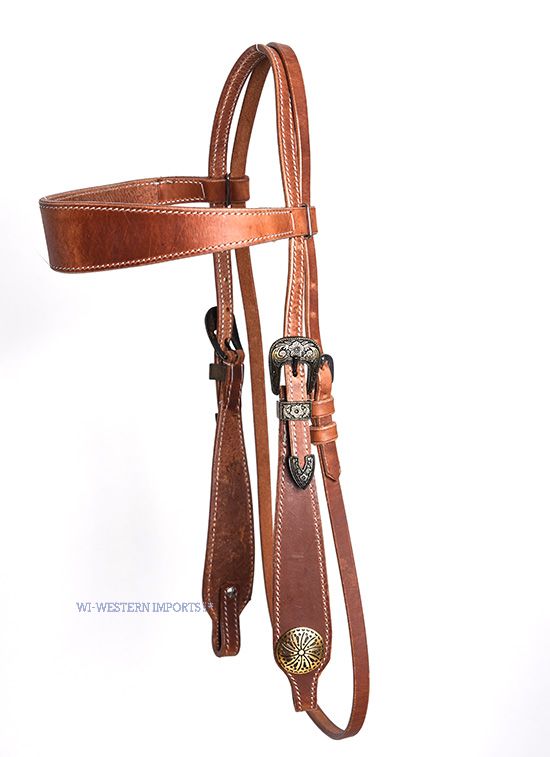 Westerntrense mit Stirnband Kaltblut Kaltblut Kopfstück HS-XL-371