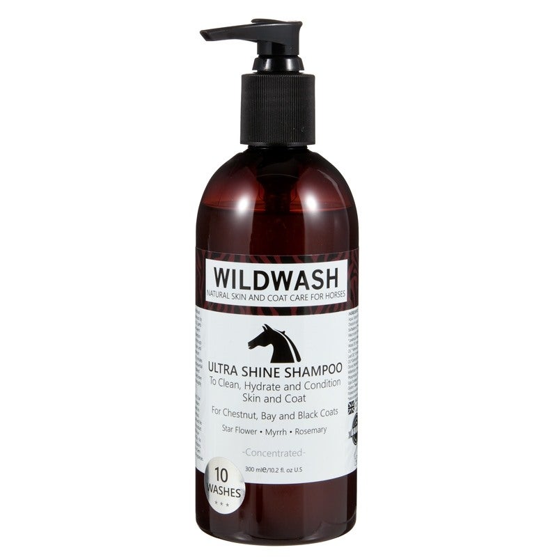 WildWash Pferdeshampoo Ultra Shine Dark 300 ml wildwash-300ml-ultra-shine-horse-shampoo