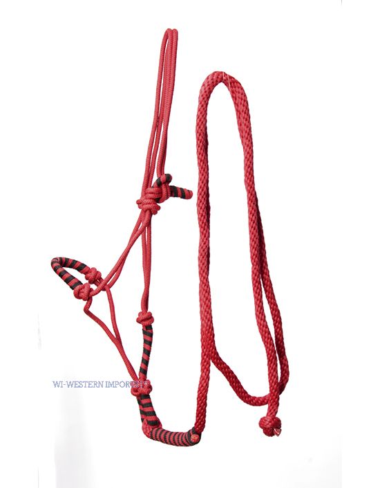 Knotenhalfter-Set rot-schwarz 1651_0