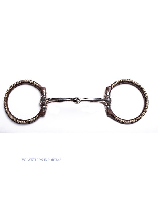 Antikes Offset Dee Snaffle Bit Offset Dee Snaffle with Dots