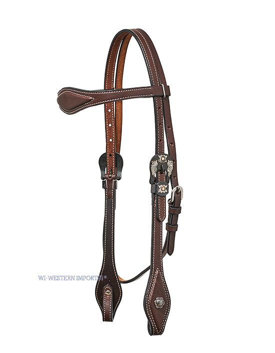 Horseman´s Tack / Flower Buckle dark oiled 