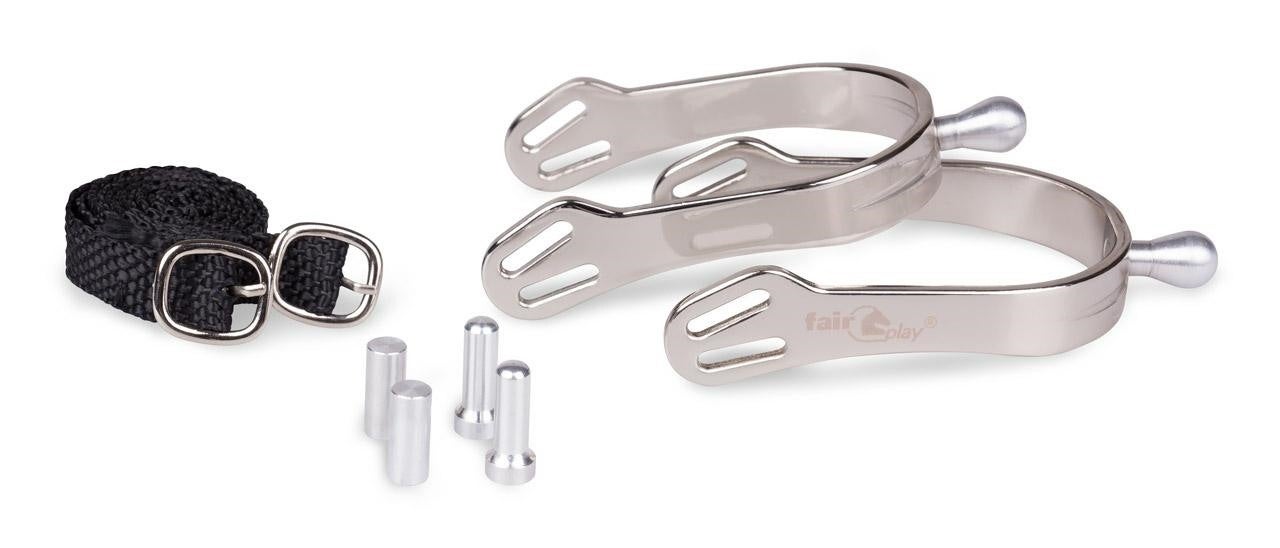Edelstahl Sporen Uni SET 000801