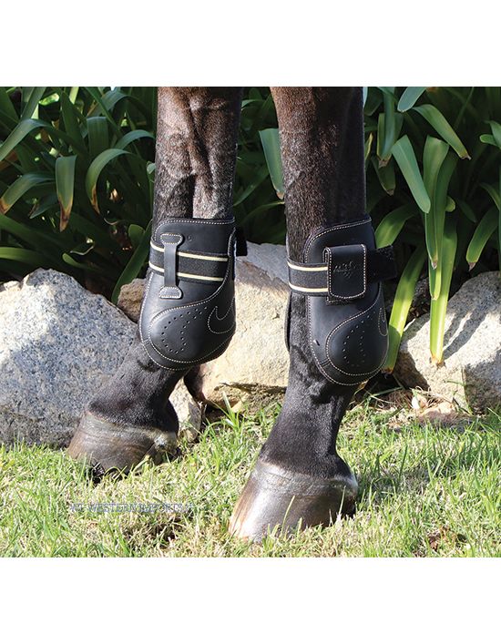 VLAB Leather rear ankle boot - M Ankle Boots Leder