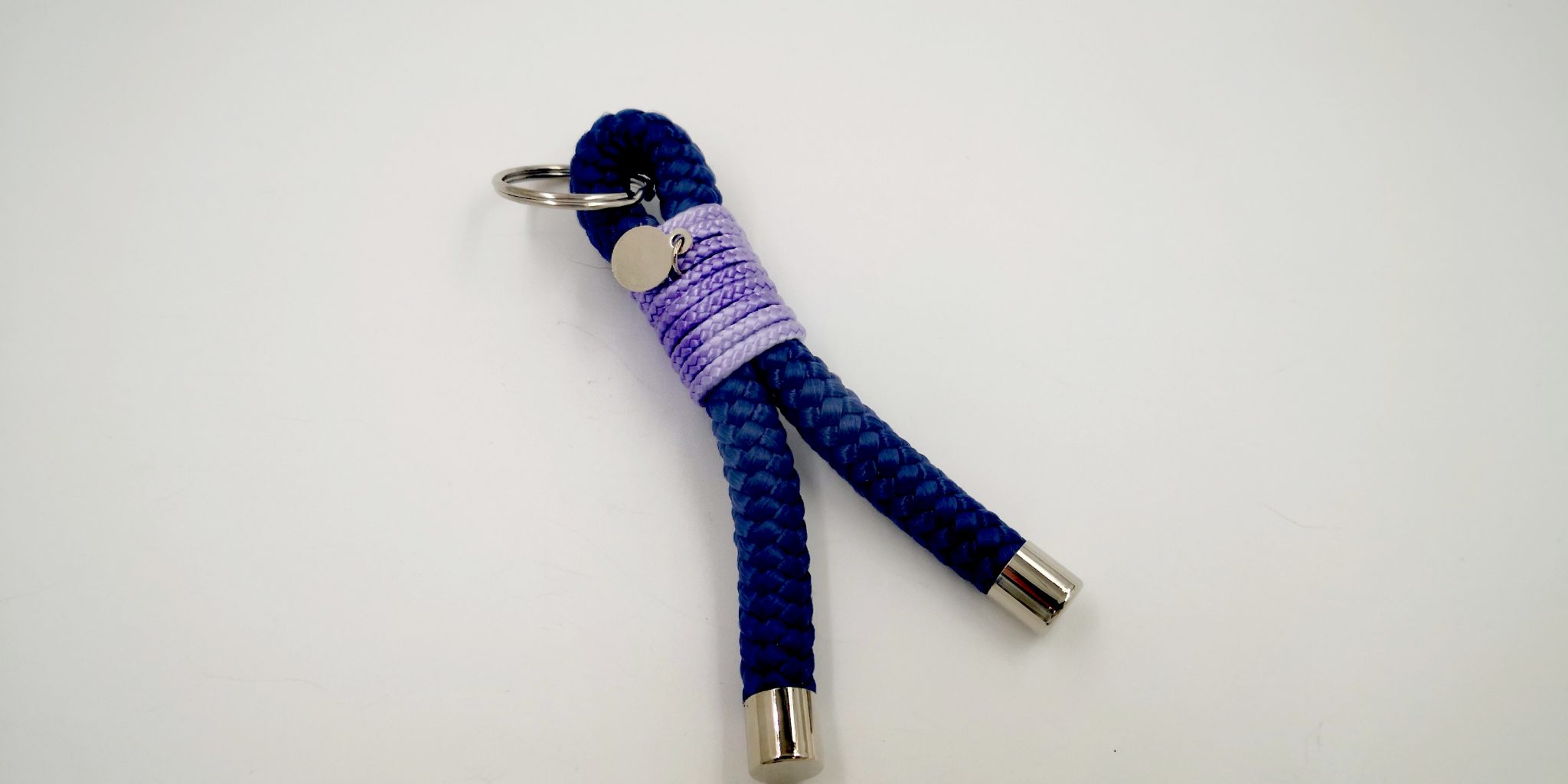 Schlüsselanhänger dunkelblaupastelllila 10 cm dav_soft