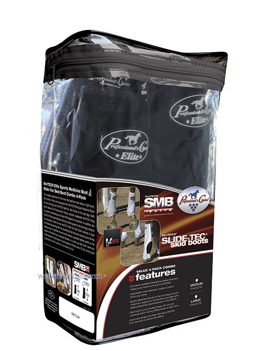 VenTECH SMB Elite + SLIDE-TEC BOOTS Combo 4-Pack VenTech SMB Elite + VenTech Skid Boots Combo black
